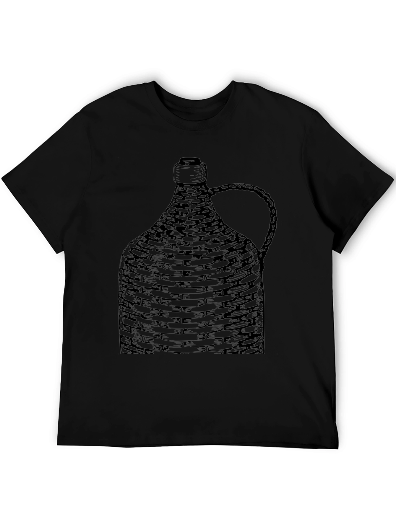 Woven Bottle Graphic Tee - Unique Design