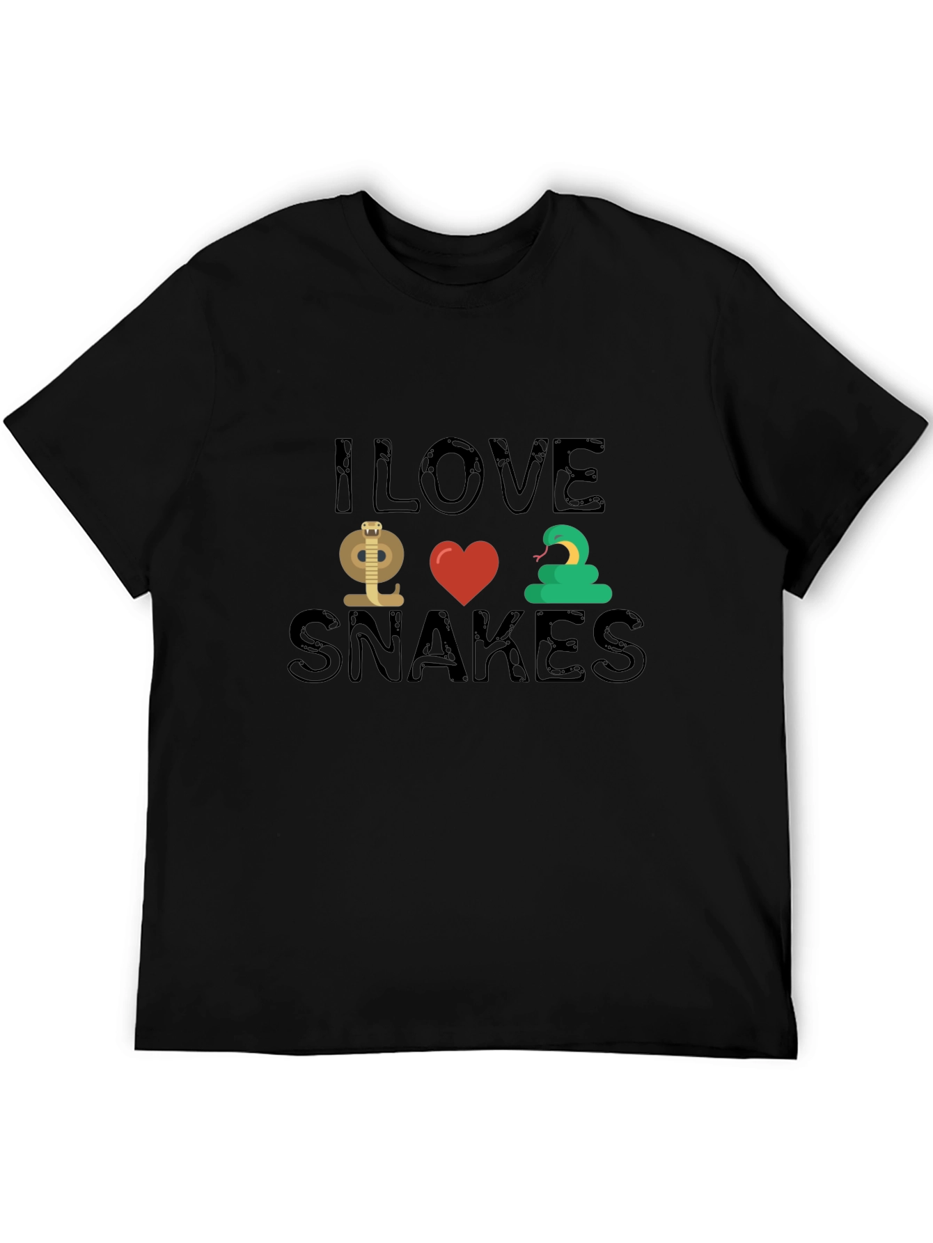 I Love Snakes T-Shirt - Novelty Snake Lover Tee