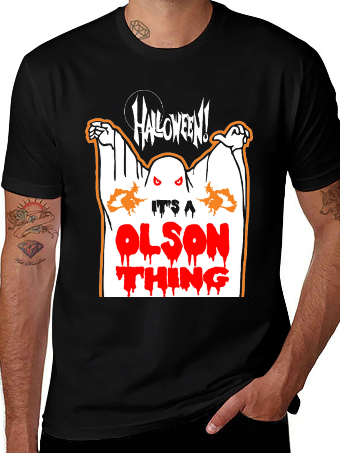 Halloween Olson Thing Black T-Shirt
