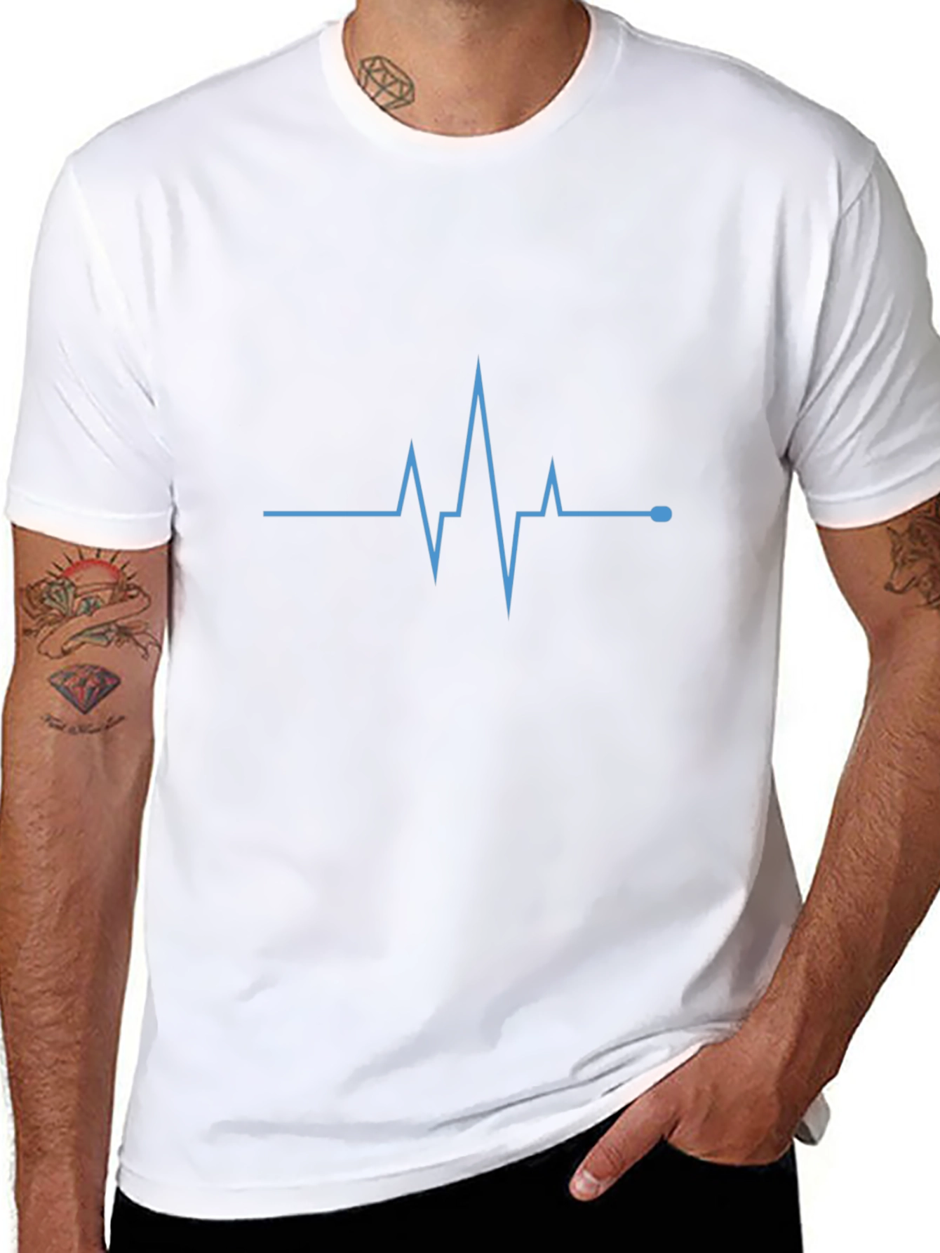 Pulse Wave Mens Black Graphic Tee