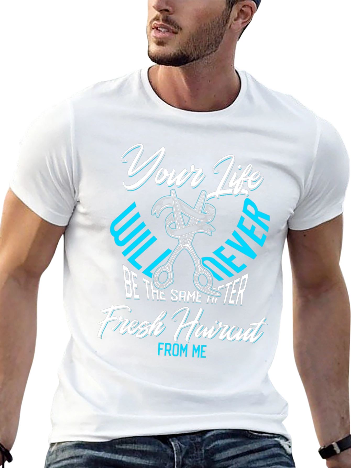Fresh Haircut T-Shirt - Barber Style