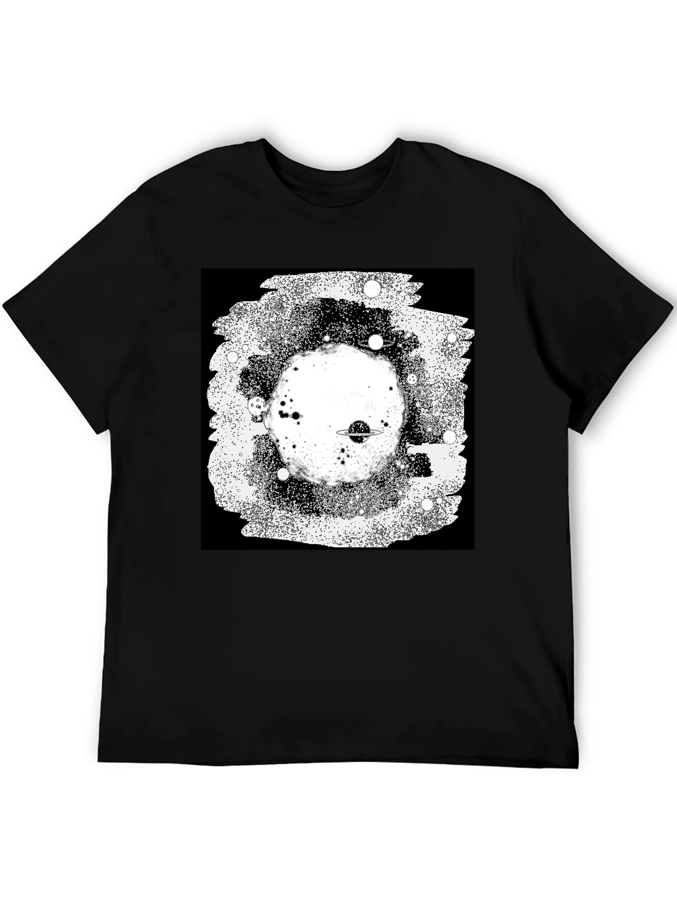 Cosmic Black T-Shirt - Galaxy Design