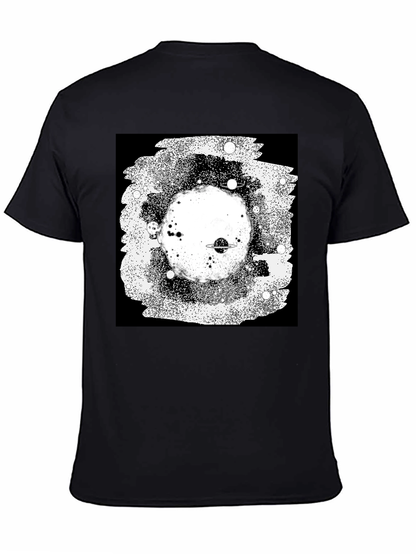 Cosmic Black T-Shirt - Galaxy Design