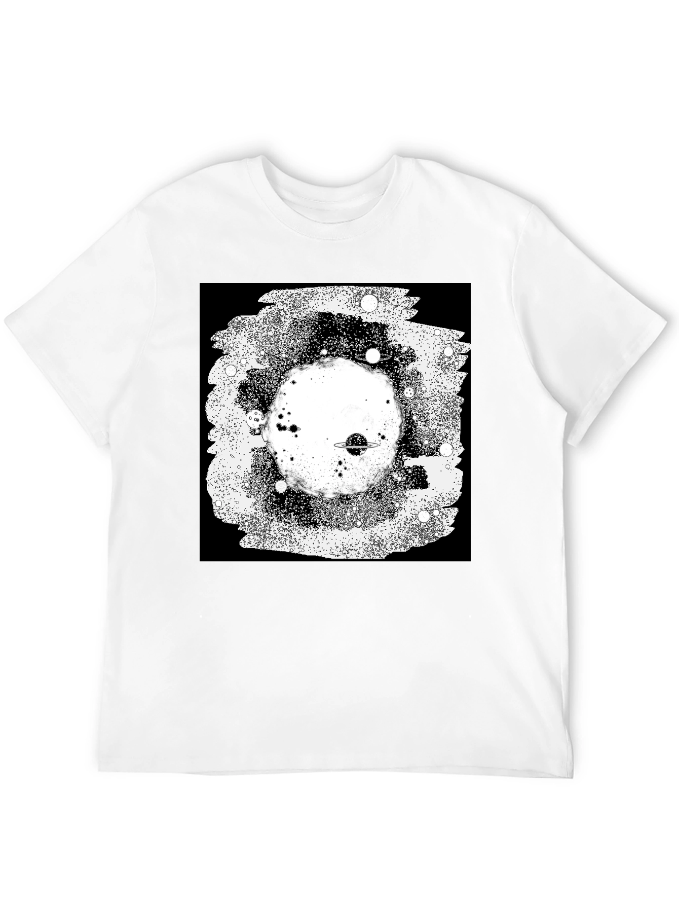 Cosmic Black T-Shirt - Galaxy Design
