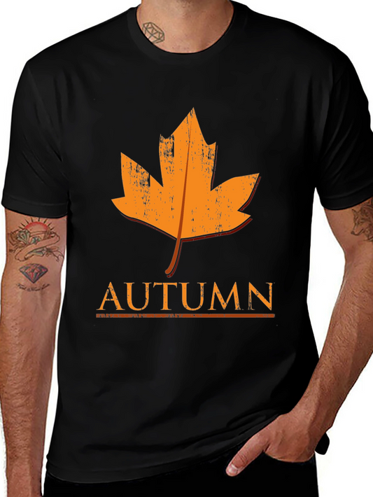 Autumn Leaf Graphic T-Shirt - Fall Season Tee