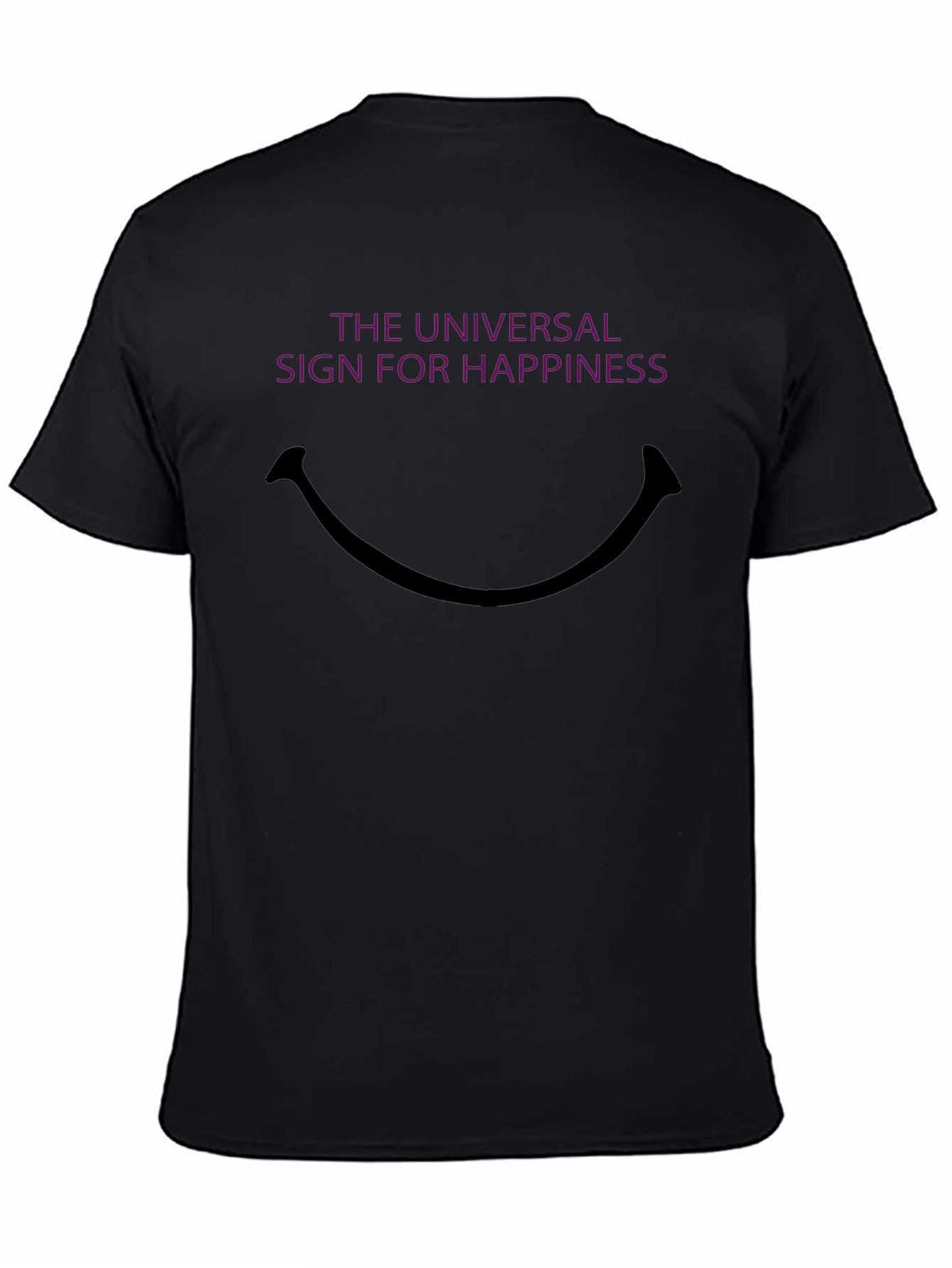 Universal Happiness Graphic T-Shirt - Black