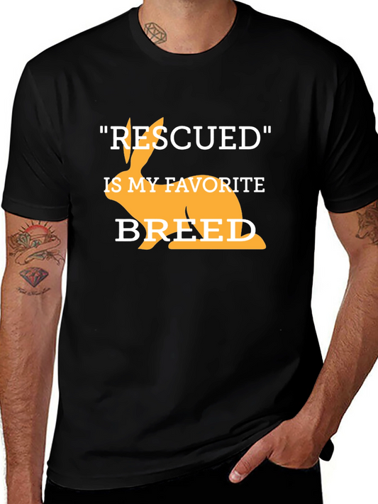 Rescued Rabbit T-Shirt - Animal Lover Tee