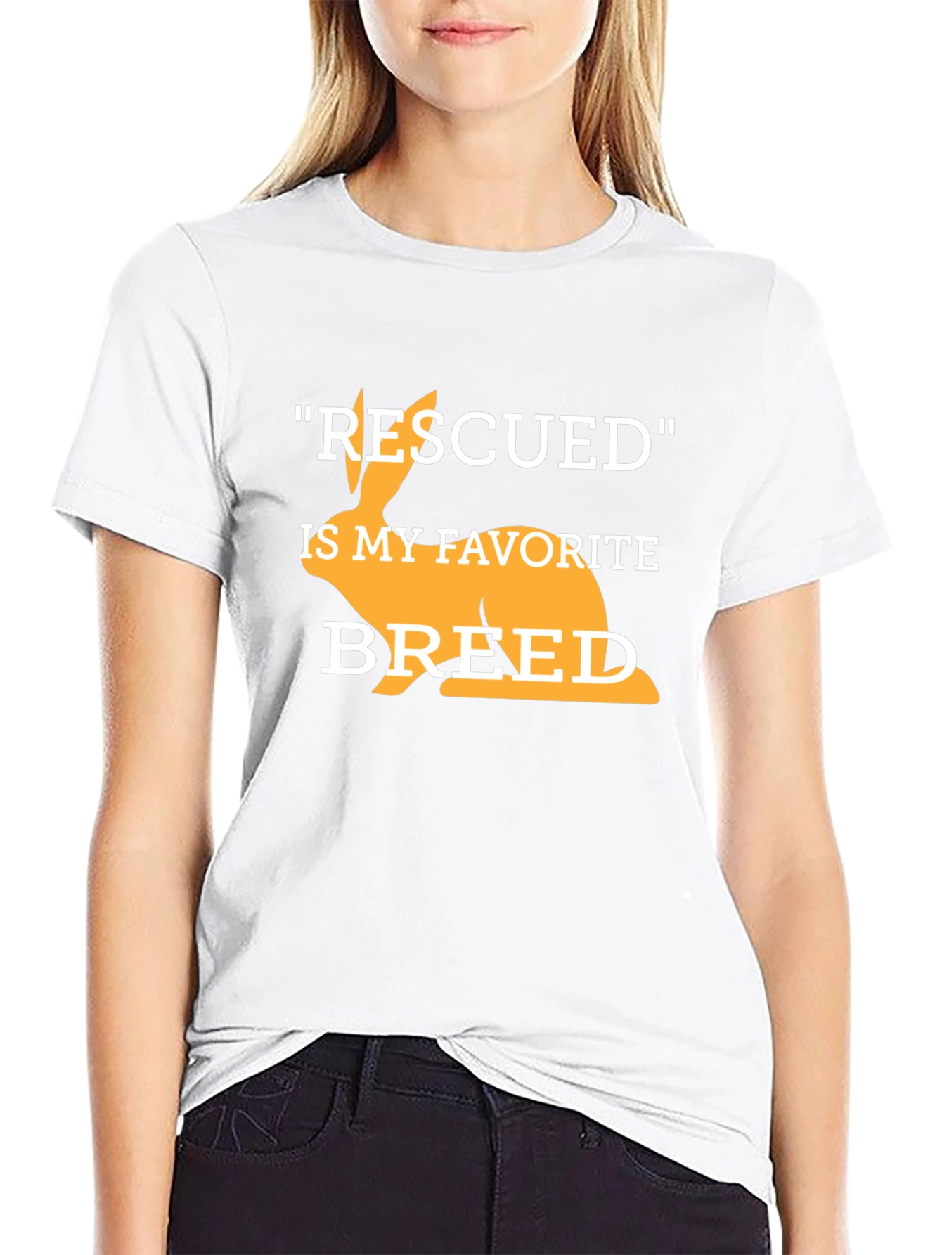 Rescued Rabbit T-Shirt - Animal Lover Tee