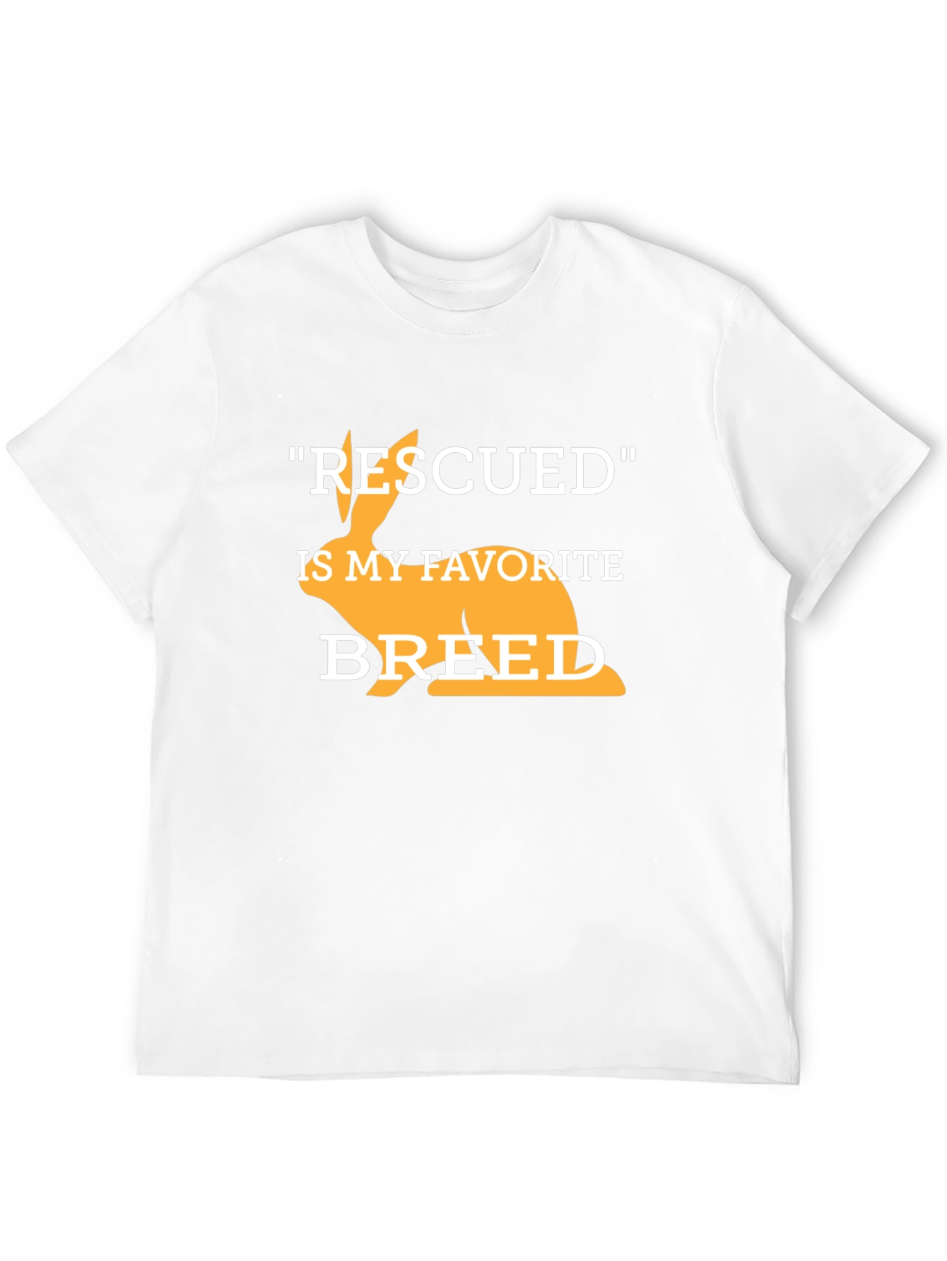 Rescued Rabbit T-Shirt - Animal Lover Tee