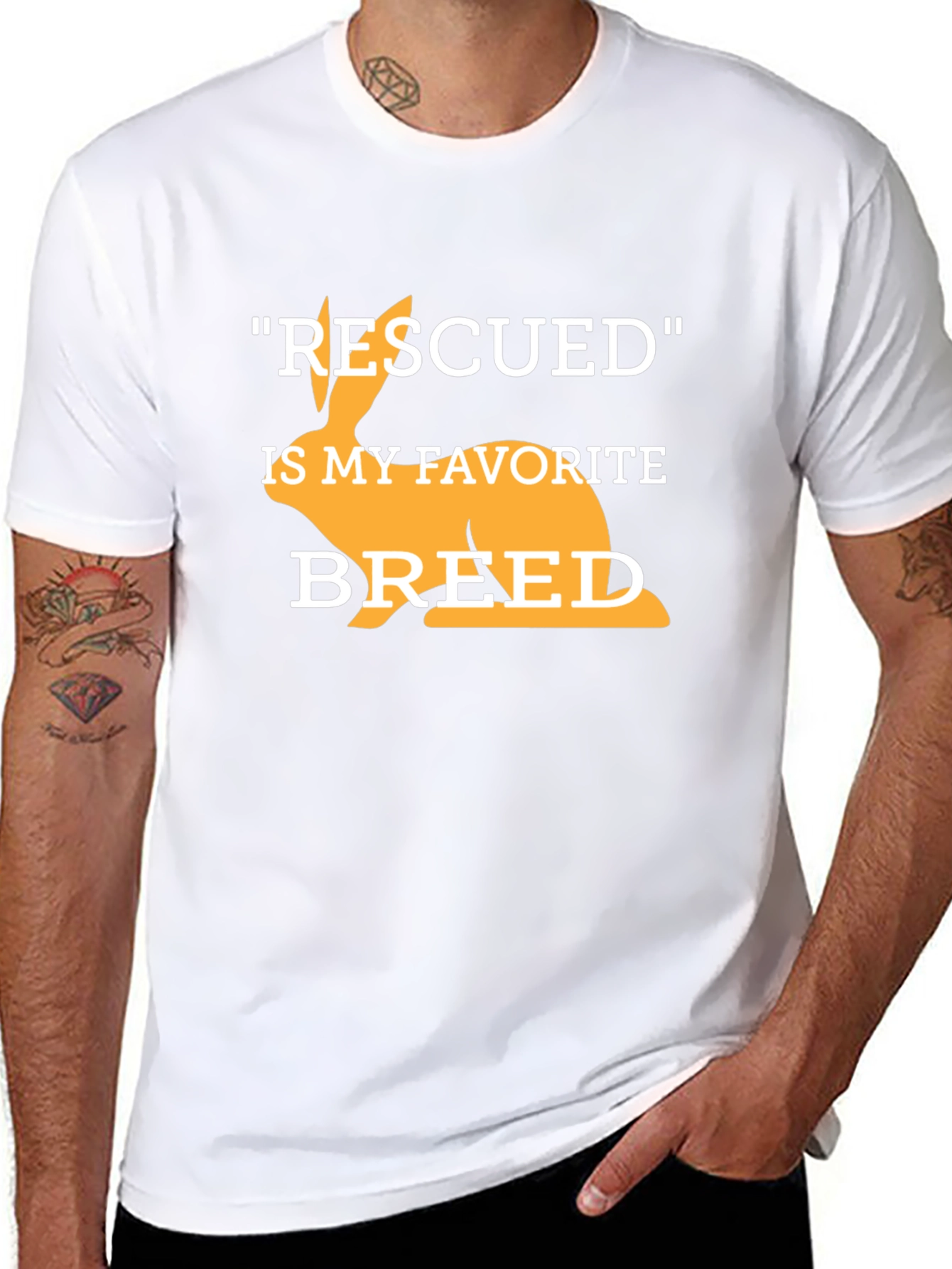 Rescued Rabbit T-Shirt - Animal Lover Tee
