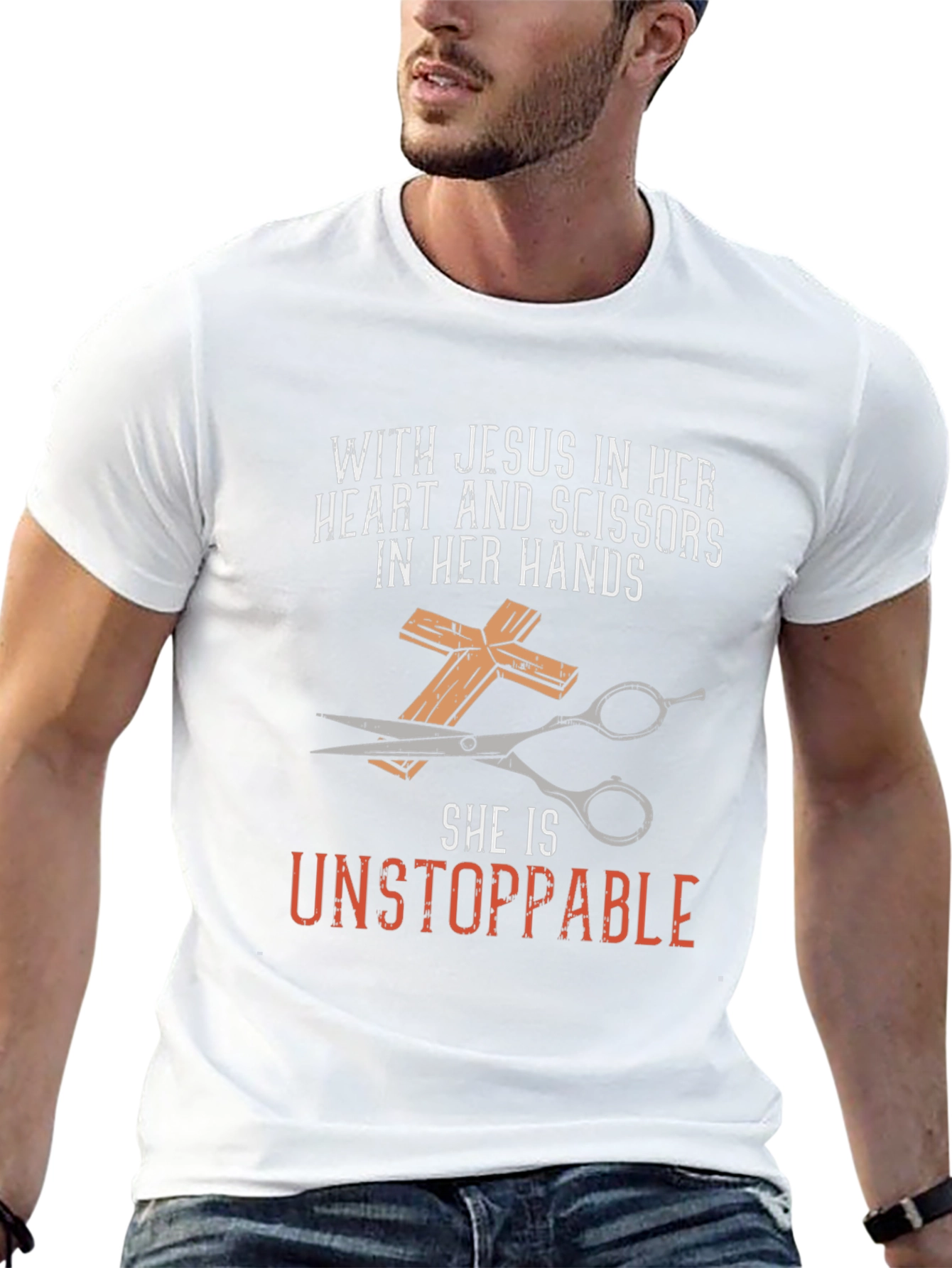 Jesus & Scissors T-Shirt: Unstoppable Faith