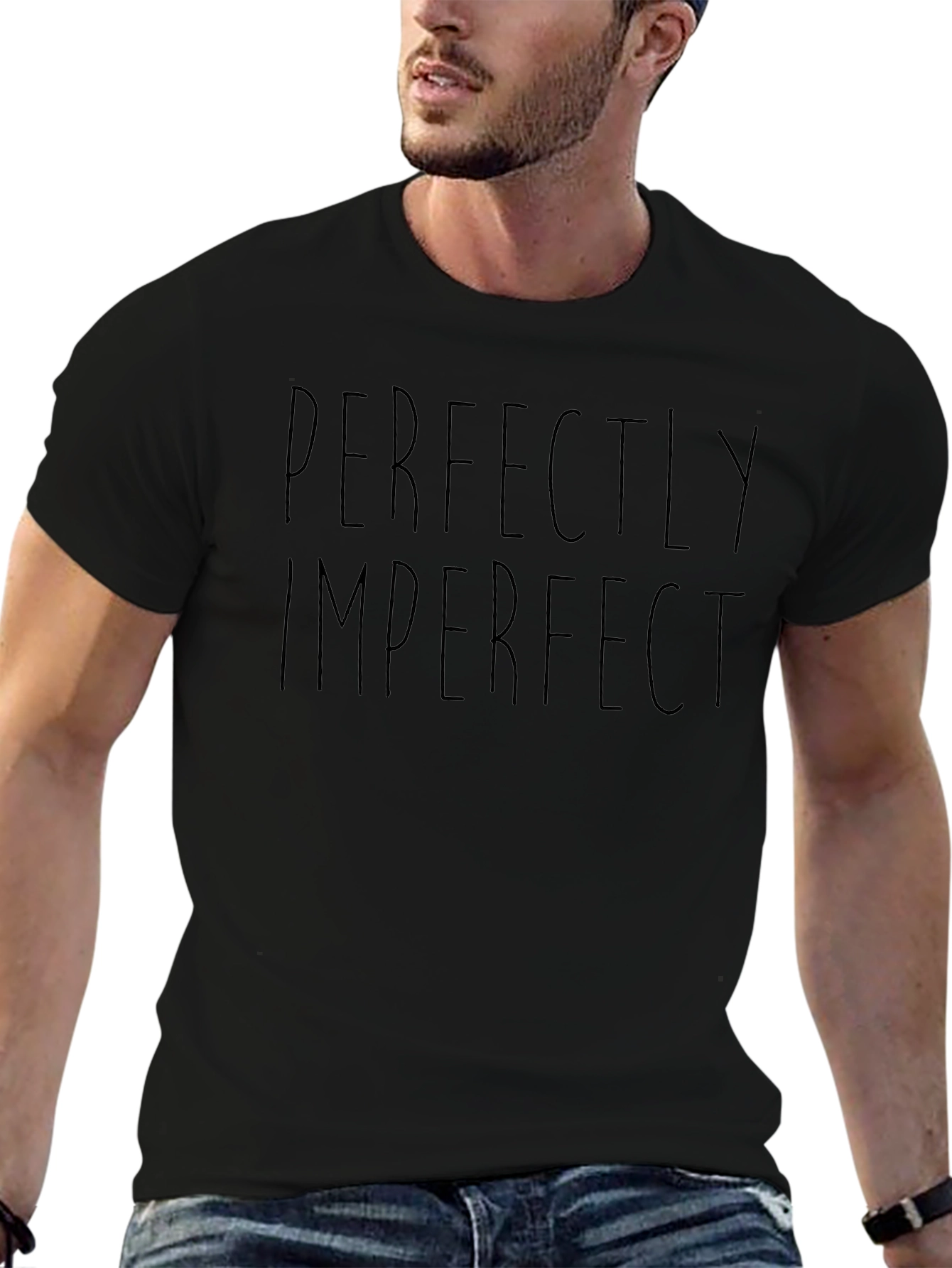 Perfectly Imperfect Black T-Shirt