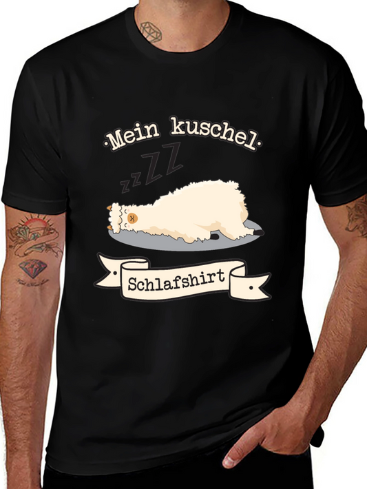 Mein Kuschel Schlafshirt - Sleeping Llama T-Shirt