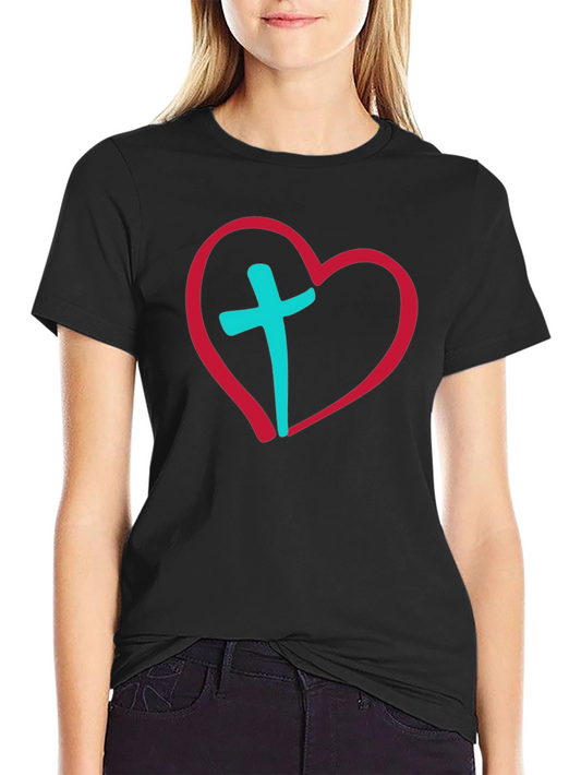 Heart and Cross Graphic Tee