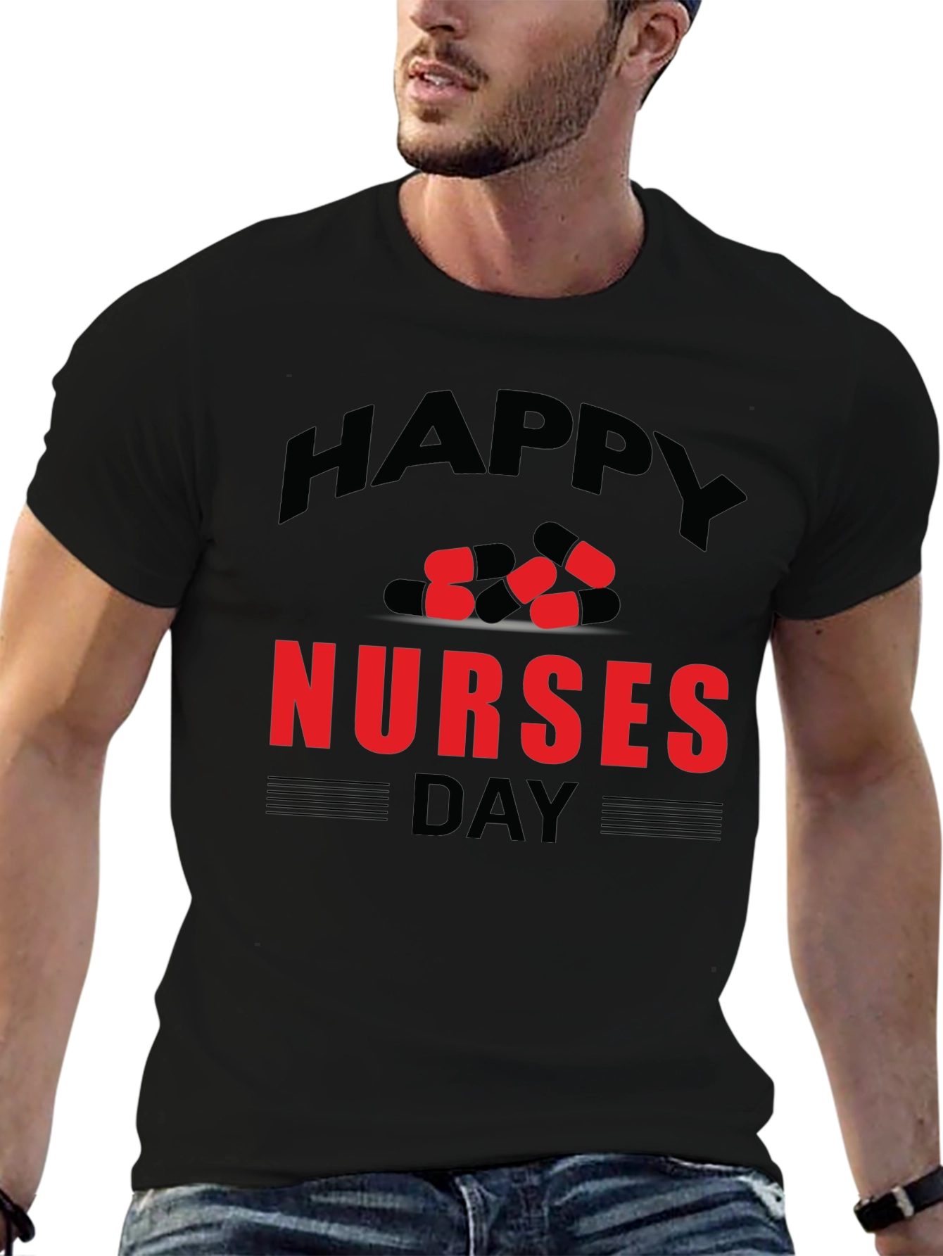 Happy Nurses Day T-Shirt - Pill Graphic Design