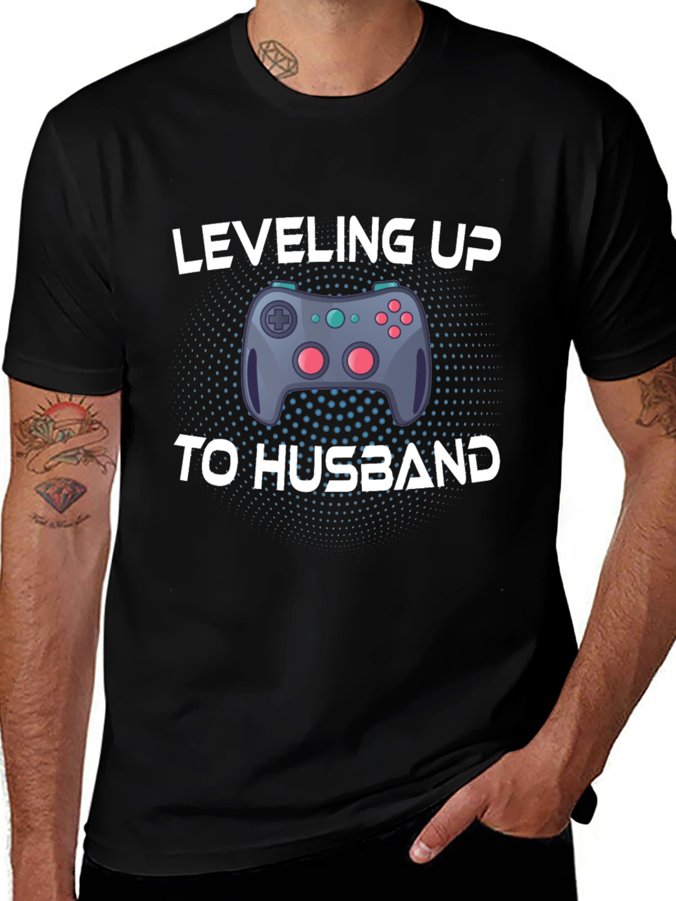 Leveling Up to Husband Gaming T-Shirt