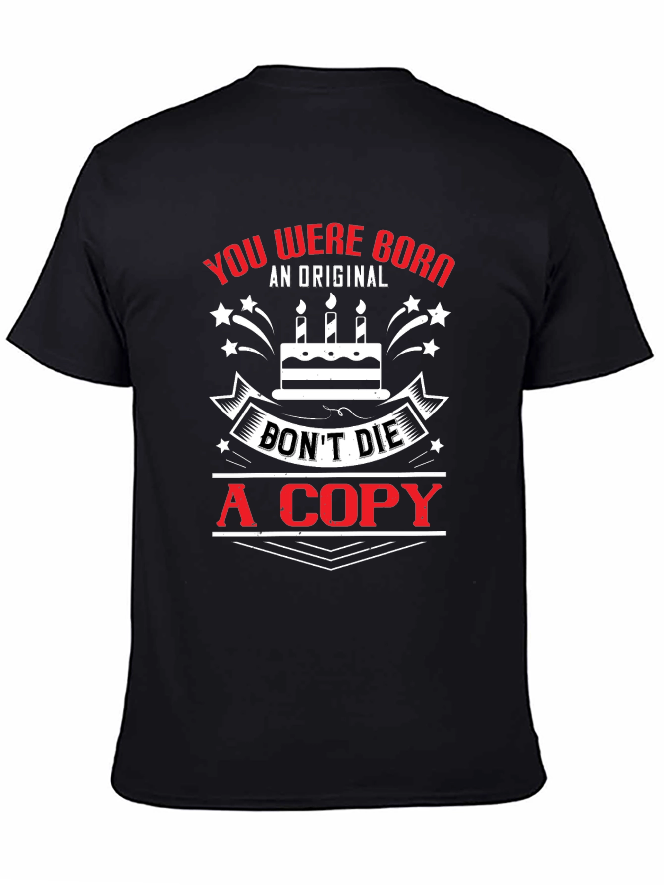 Be Original Black Graphic T-Shirt
