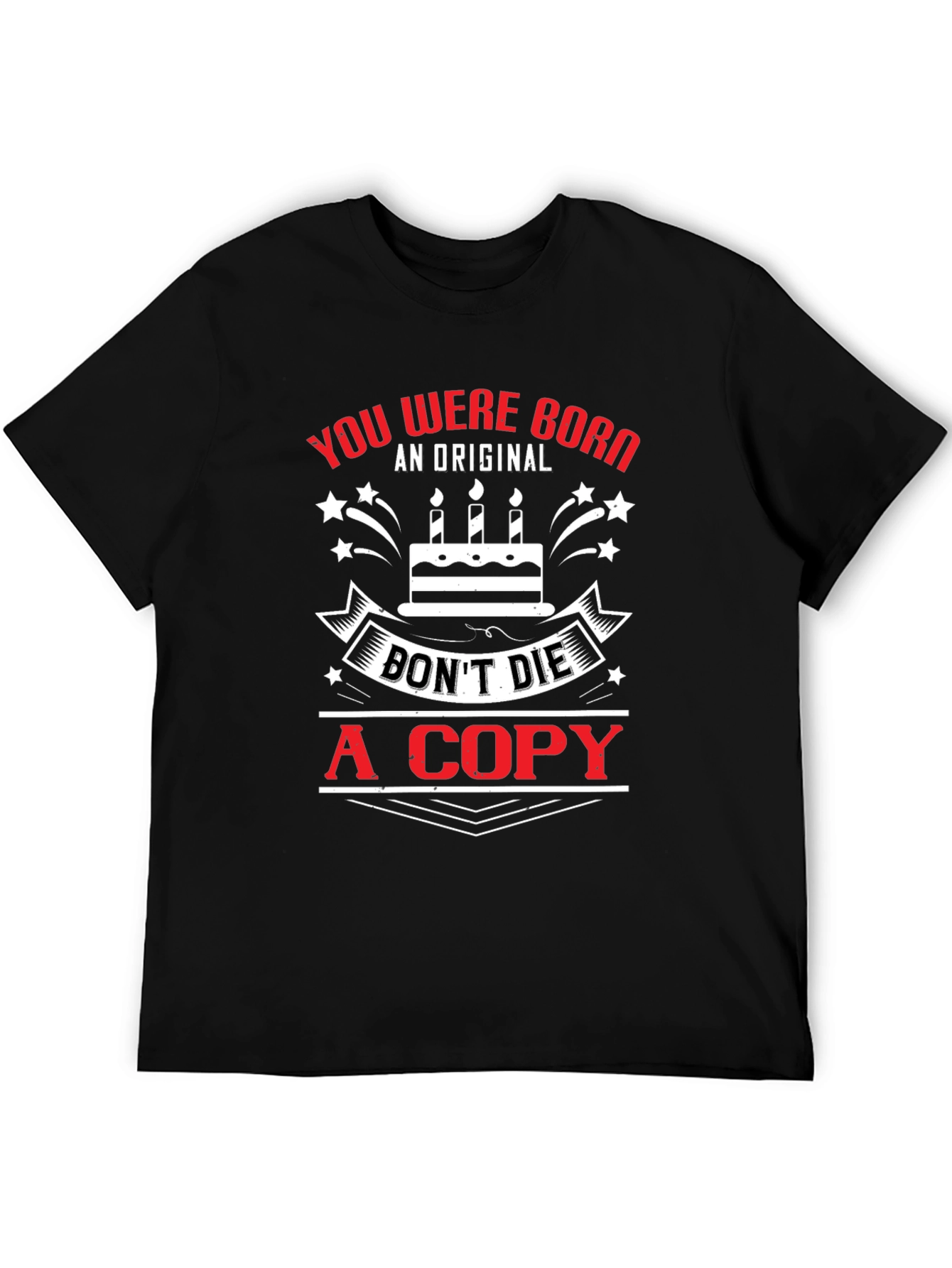 Be Original Black Graphic T-Shirt