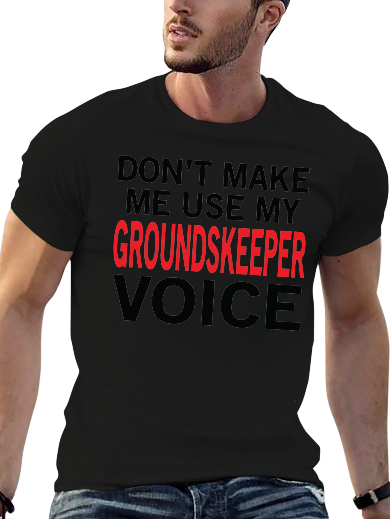 Groundskeeper Voice Graphic Tee - Black