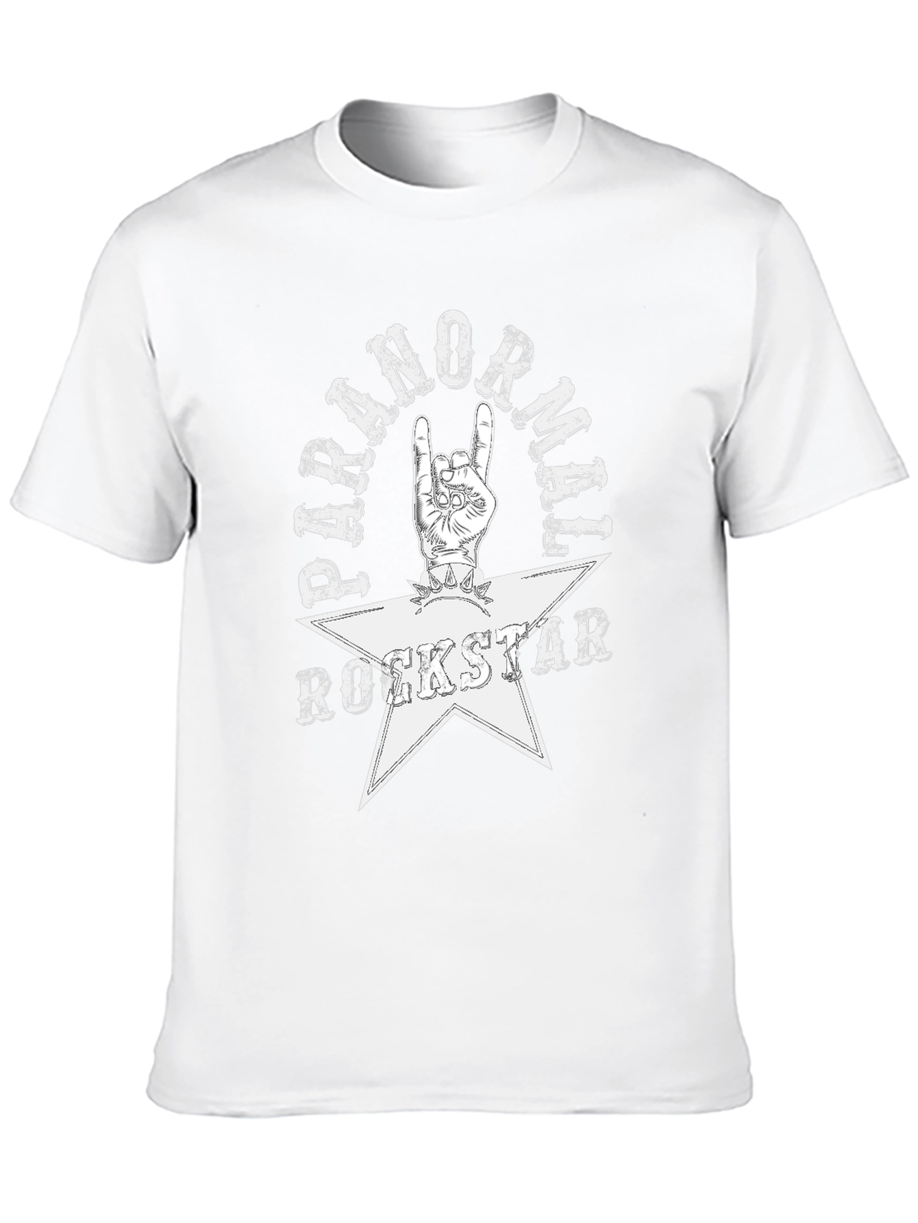Paranormal Rockstar Graphic Tee - Black Cotton