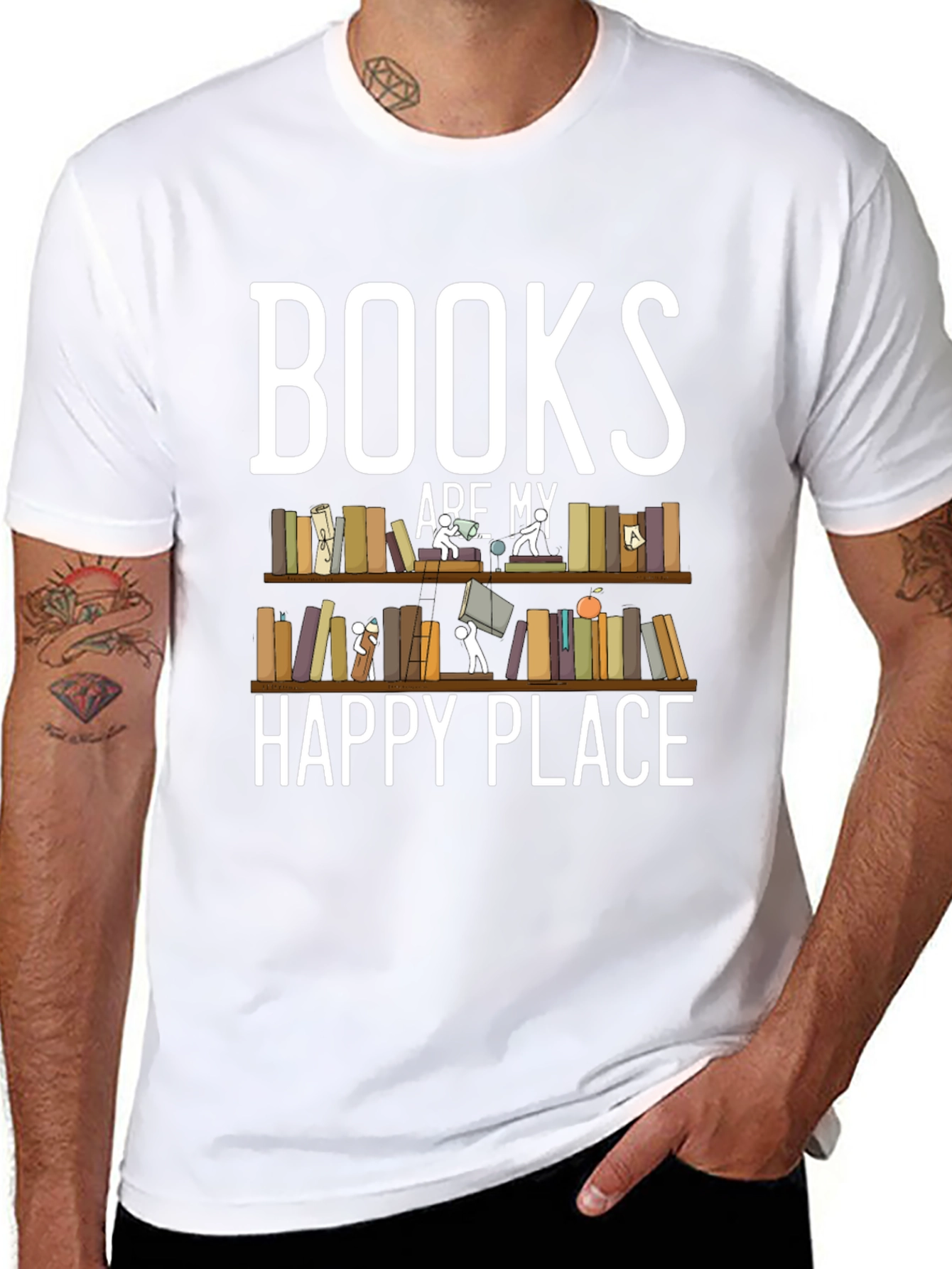 Books are My Happy Place Graphic T-Shirt