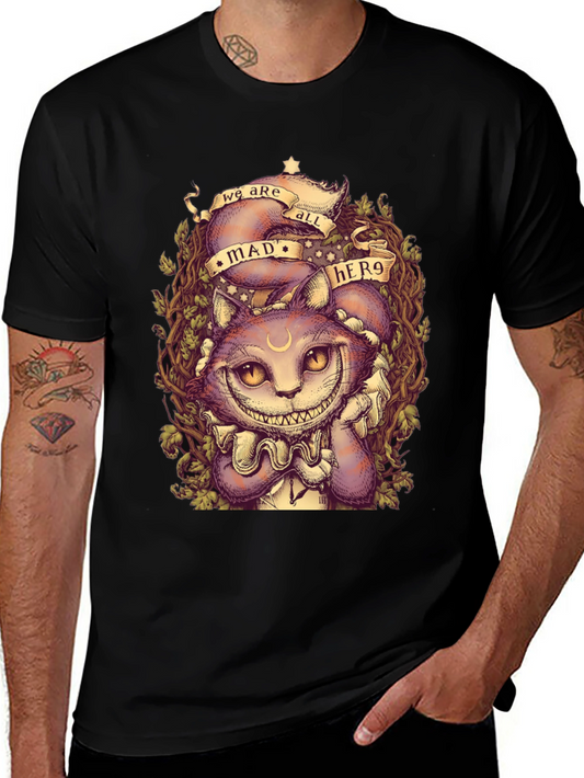 Mad Hero Cat Graphic T-Shirt