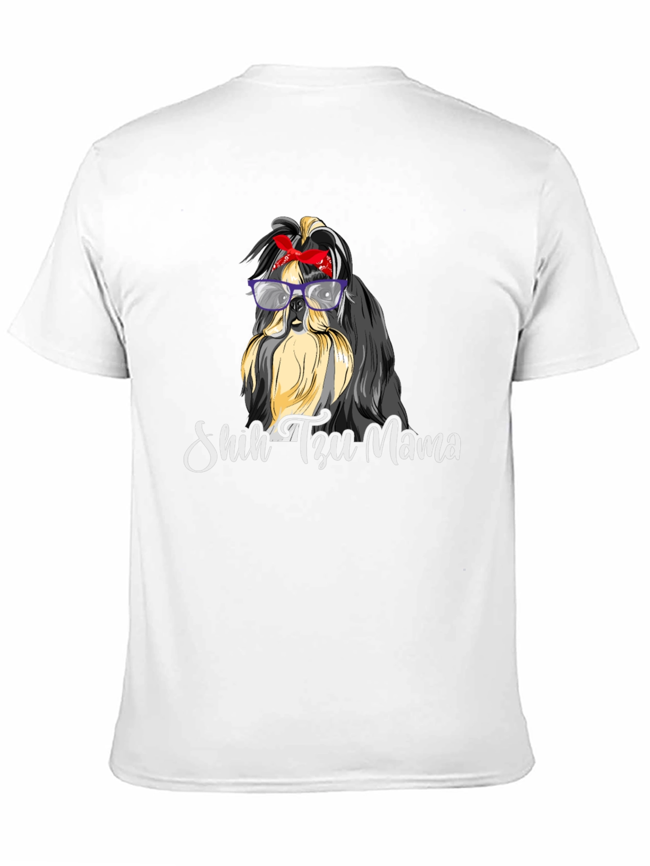Shih Tzu Mama Black T-Shirt