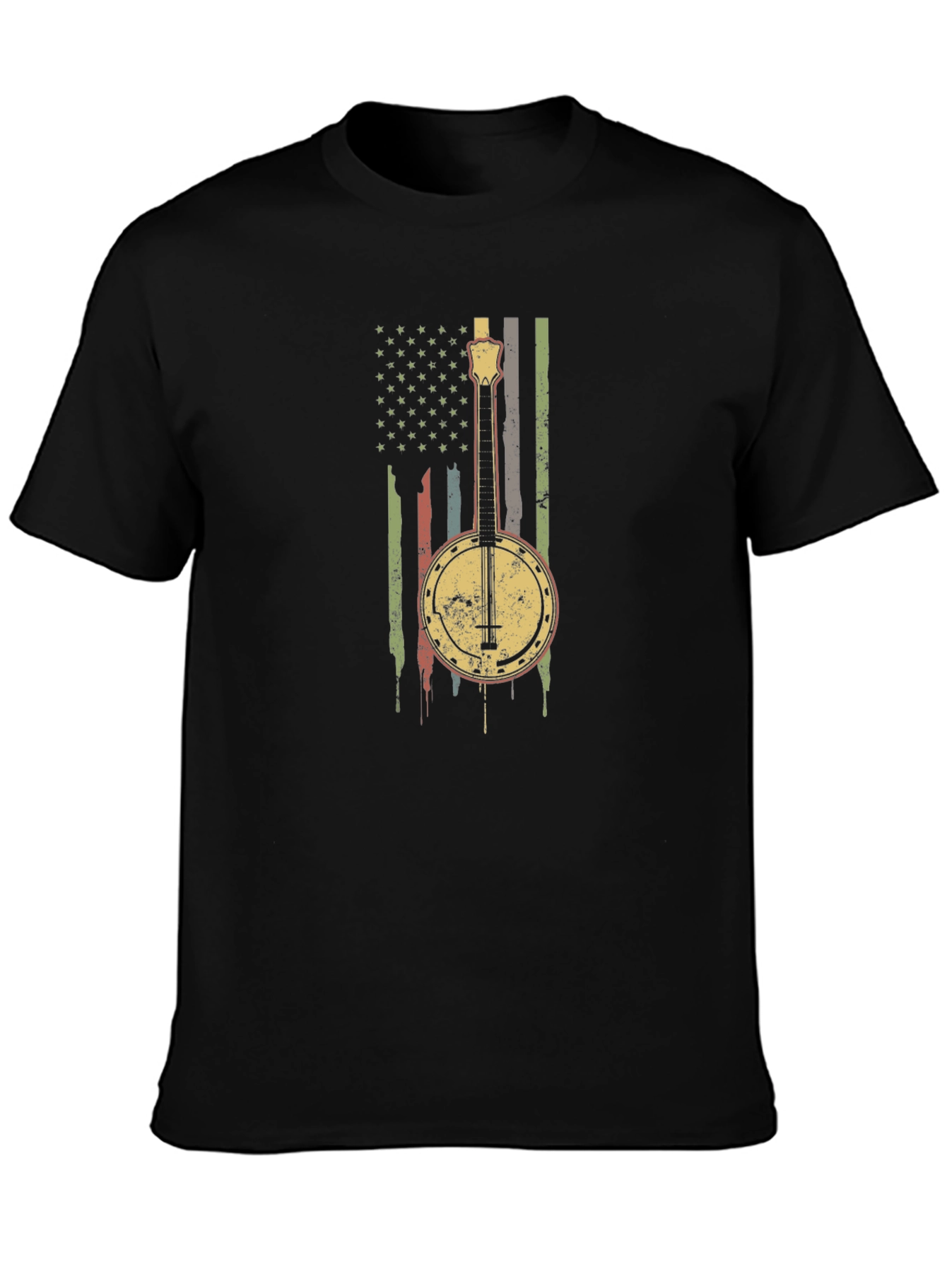Banjo American Flag Graphic Tee
