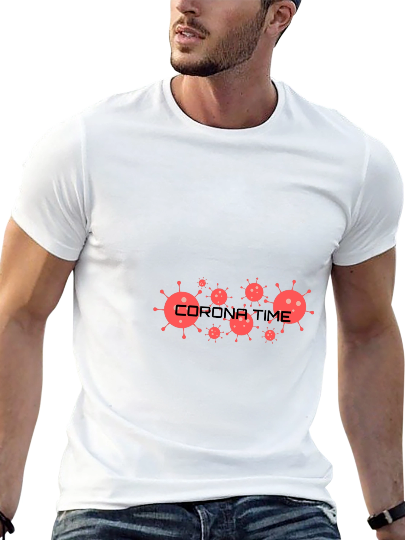 Corona Time Black T-Shirt