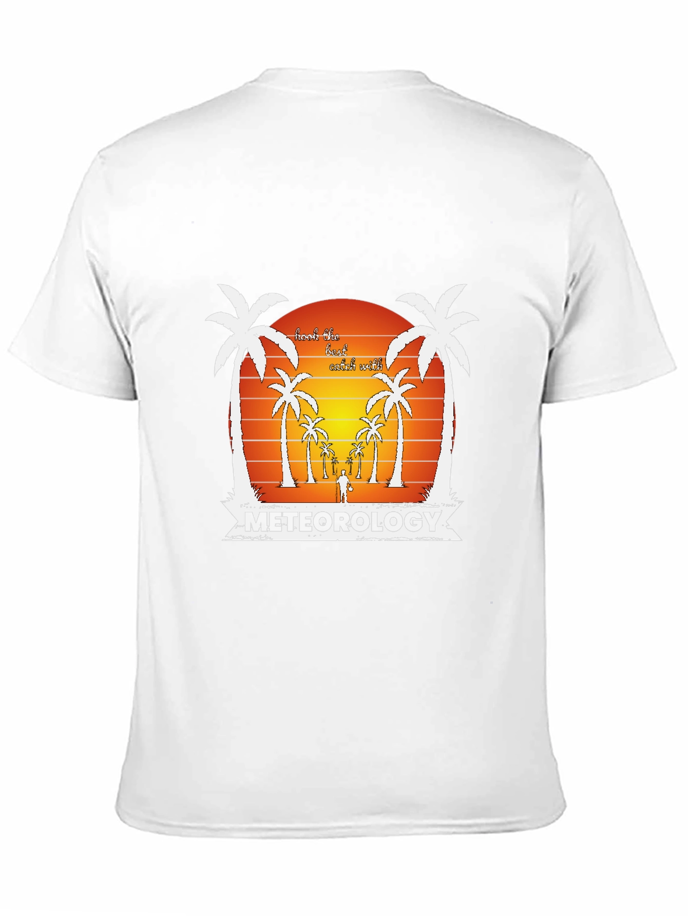 Meteorology Beach Scene Graphic T-Shirt