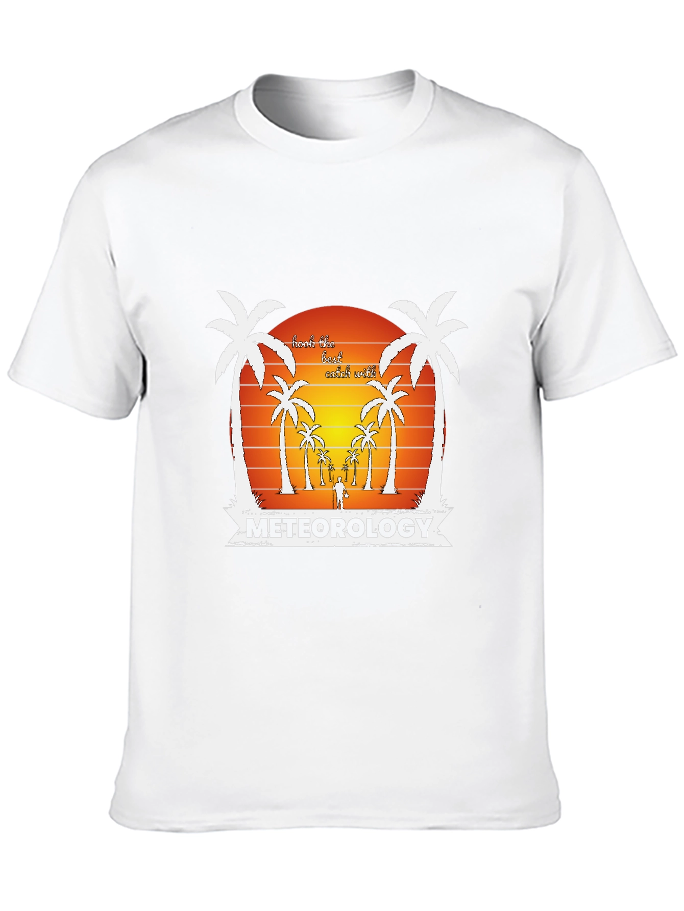 Meteorology Beach Scene Graphic T-Shirt