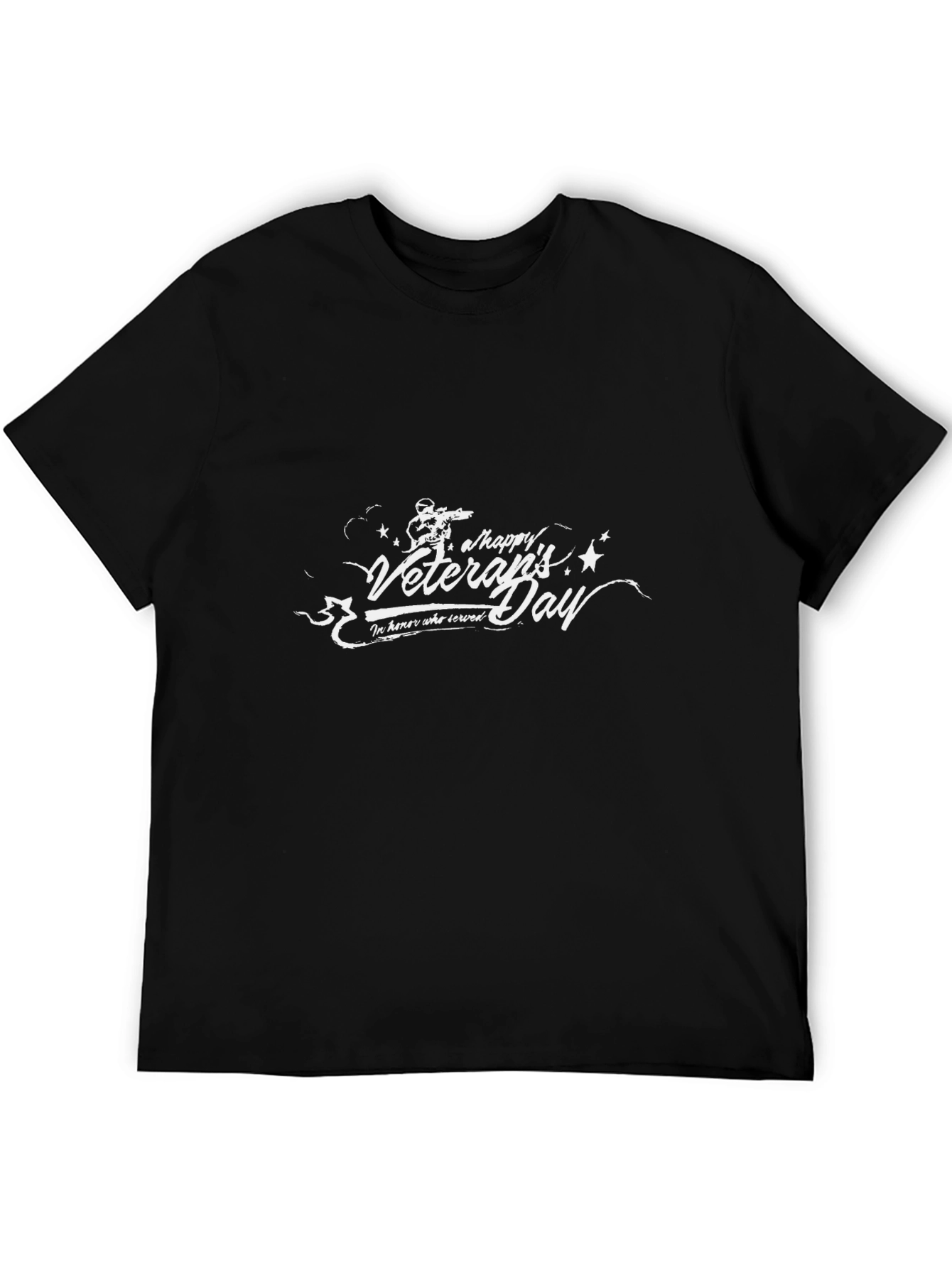 Happy Veterans Day Black T-Shirt