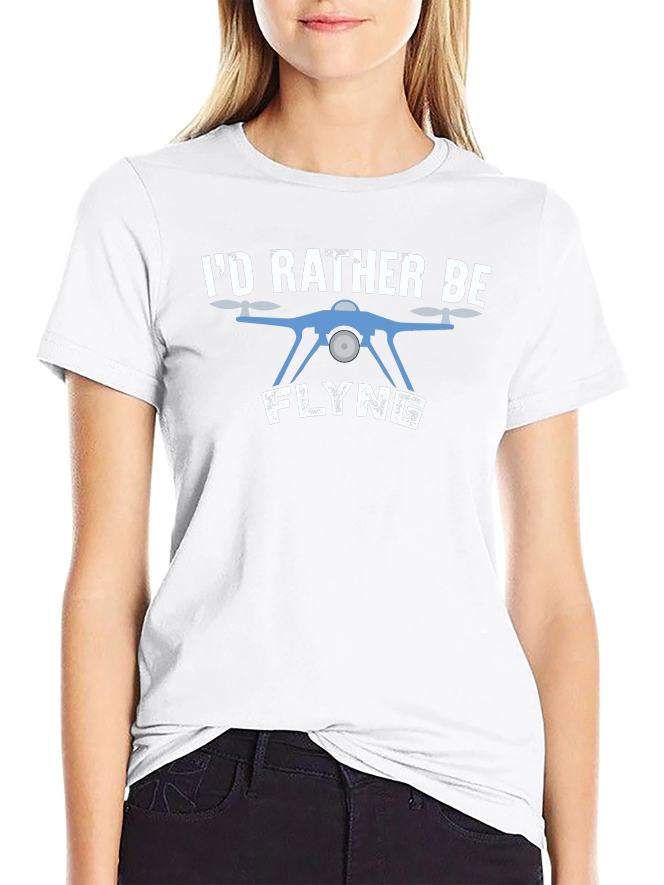 Id Rather Be Flying Drone T-Shirt