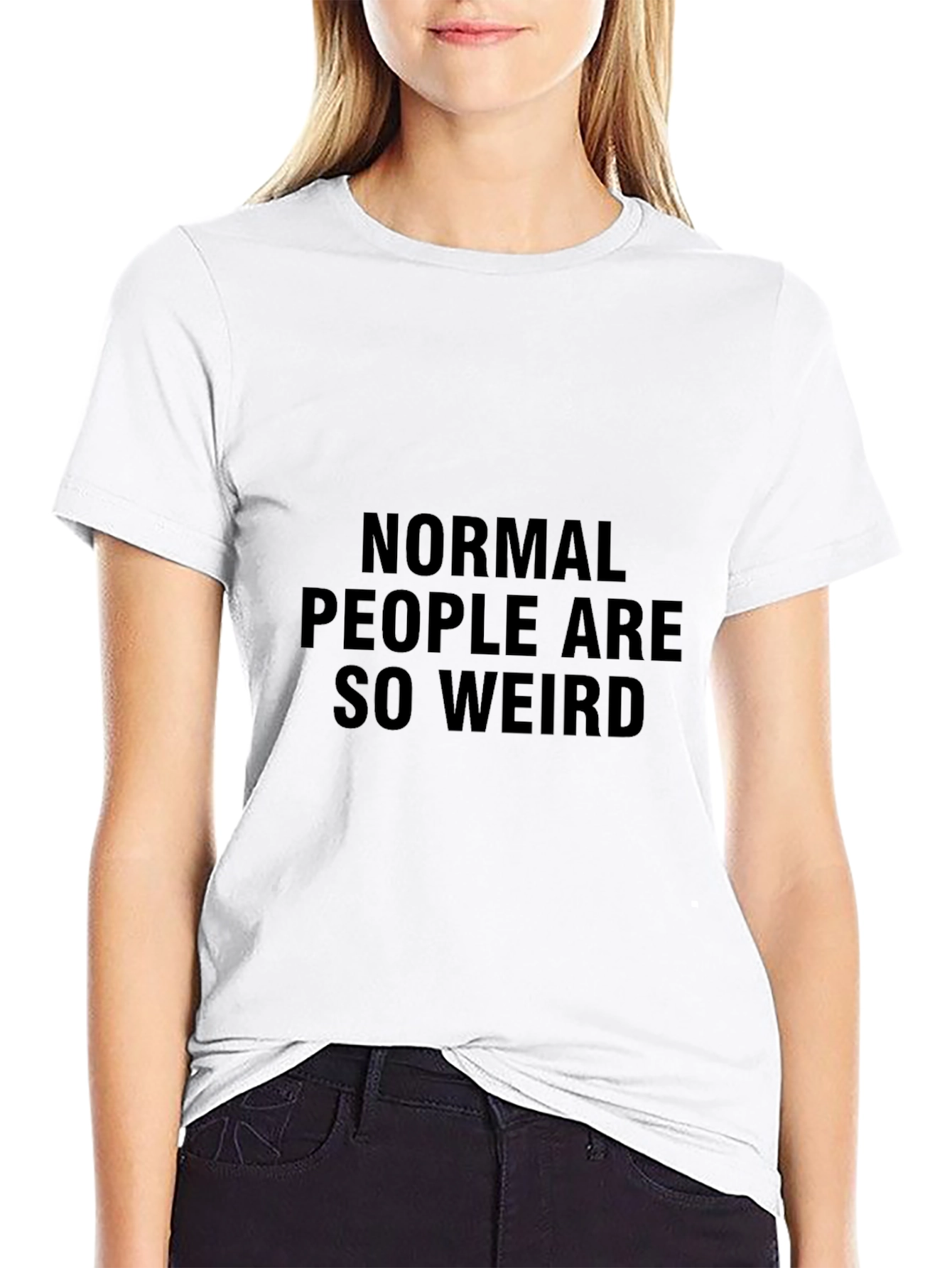 Normal People Are So Weird Funny Graphic Tee