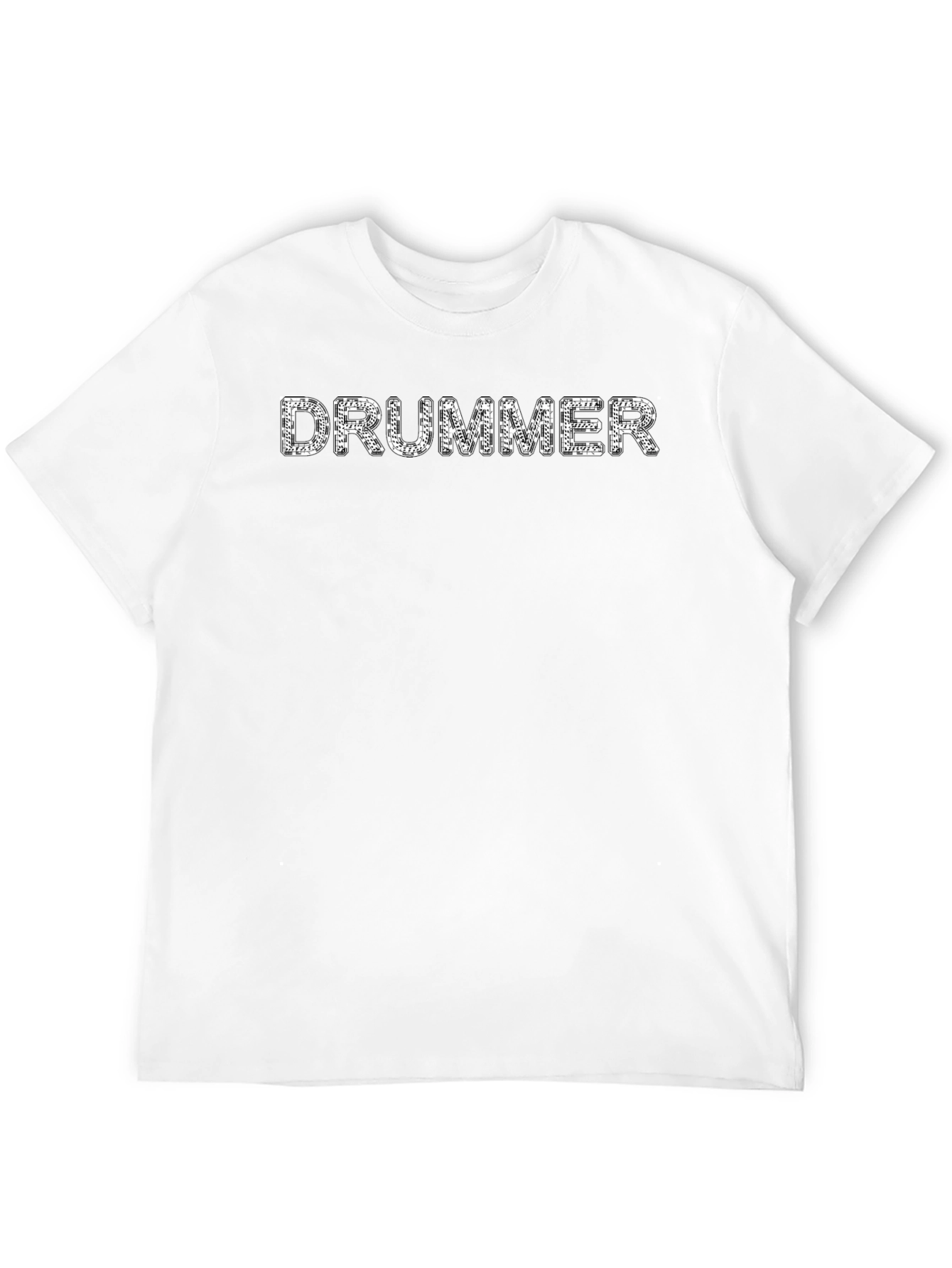 Drummer T-Shirt - Black Crew Neck Tee