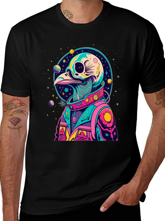 Cosmic Bird Skull T-Shirt