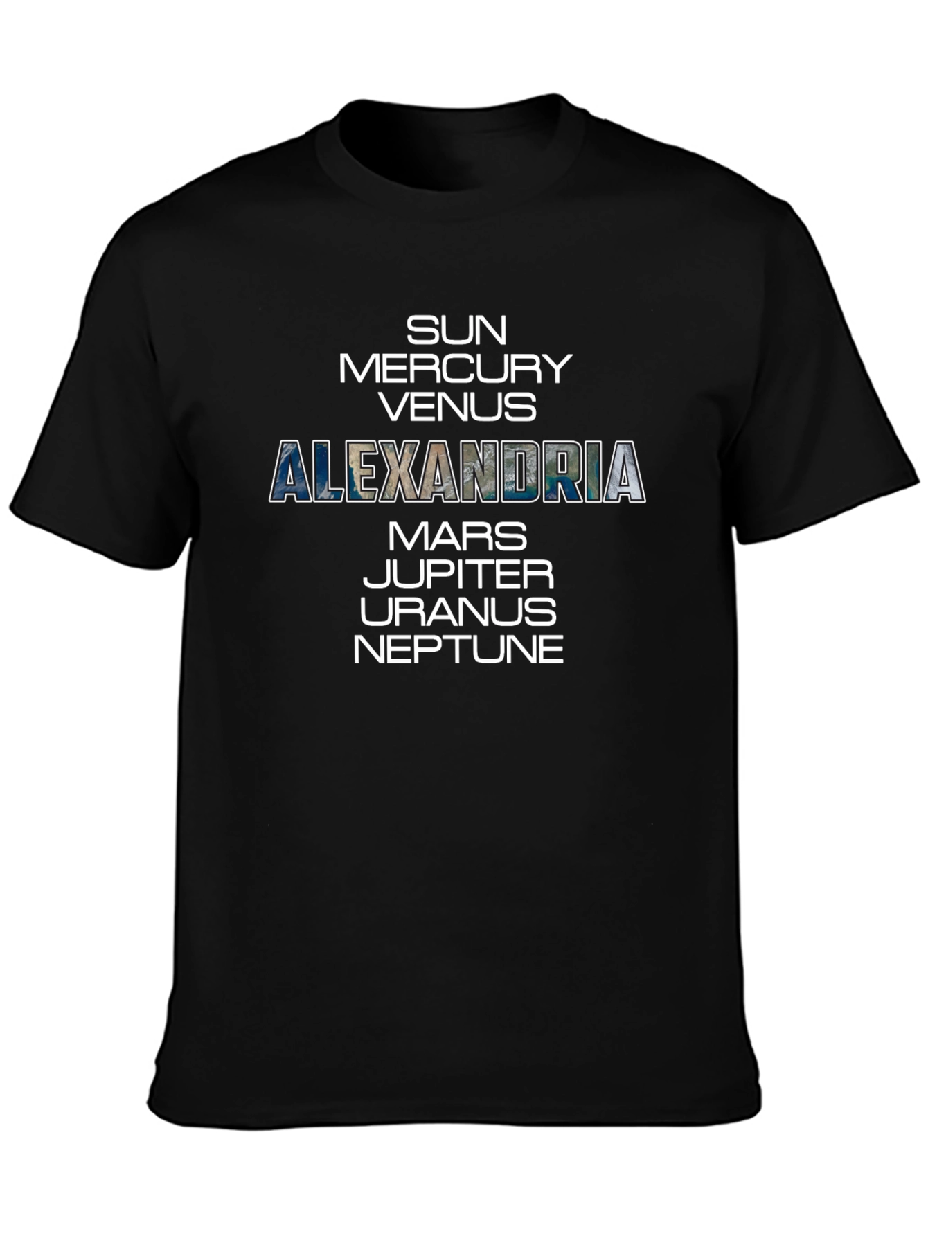 Alexandria Planets Graphic T-Shirt