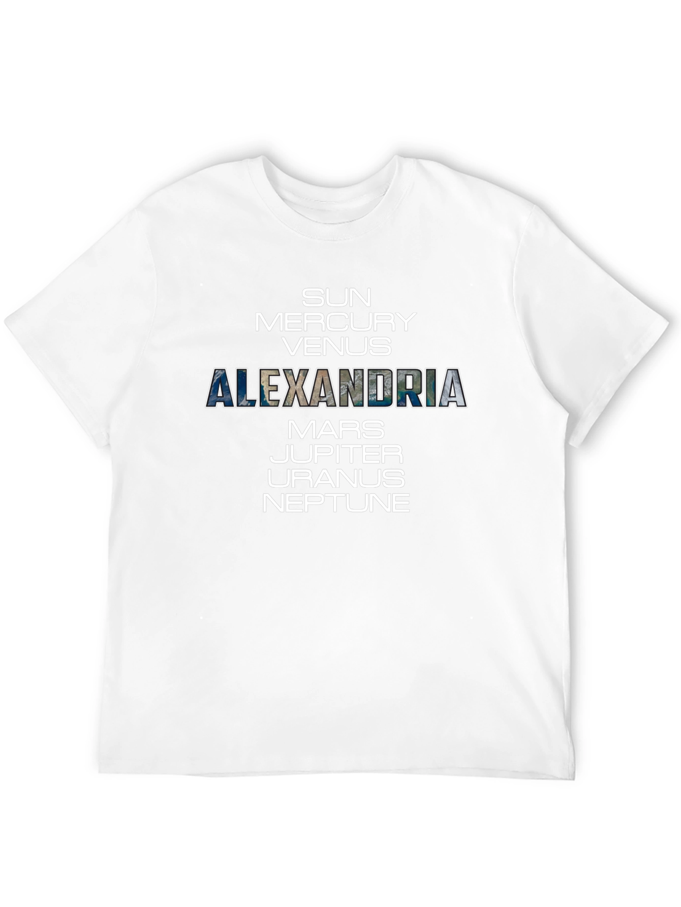 Alexandria Planets Graphic T-Shirt