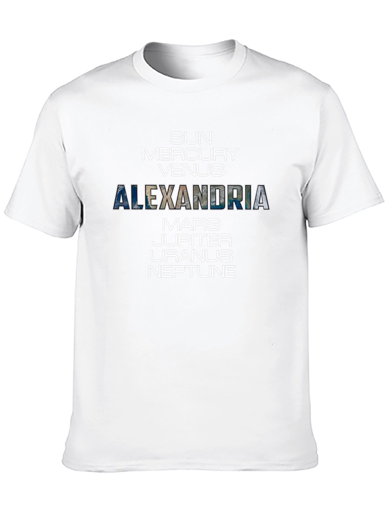 Alexandria Planets Graphic T-Shirt