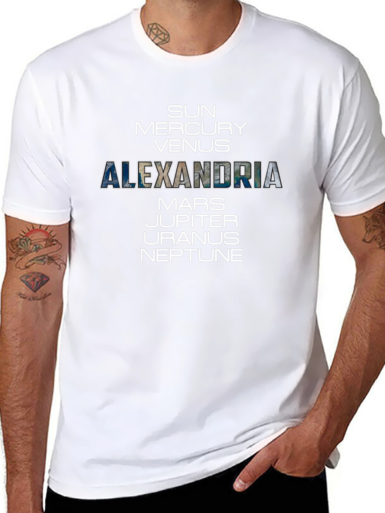 Alexandria Planets Graphic T-Shirt