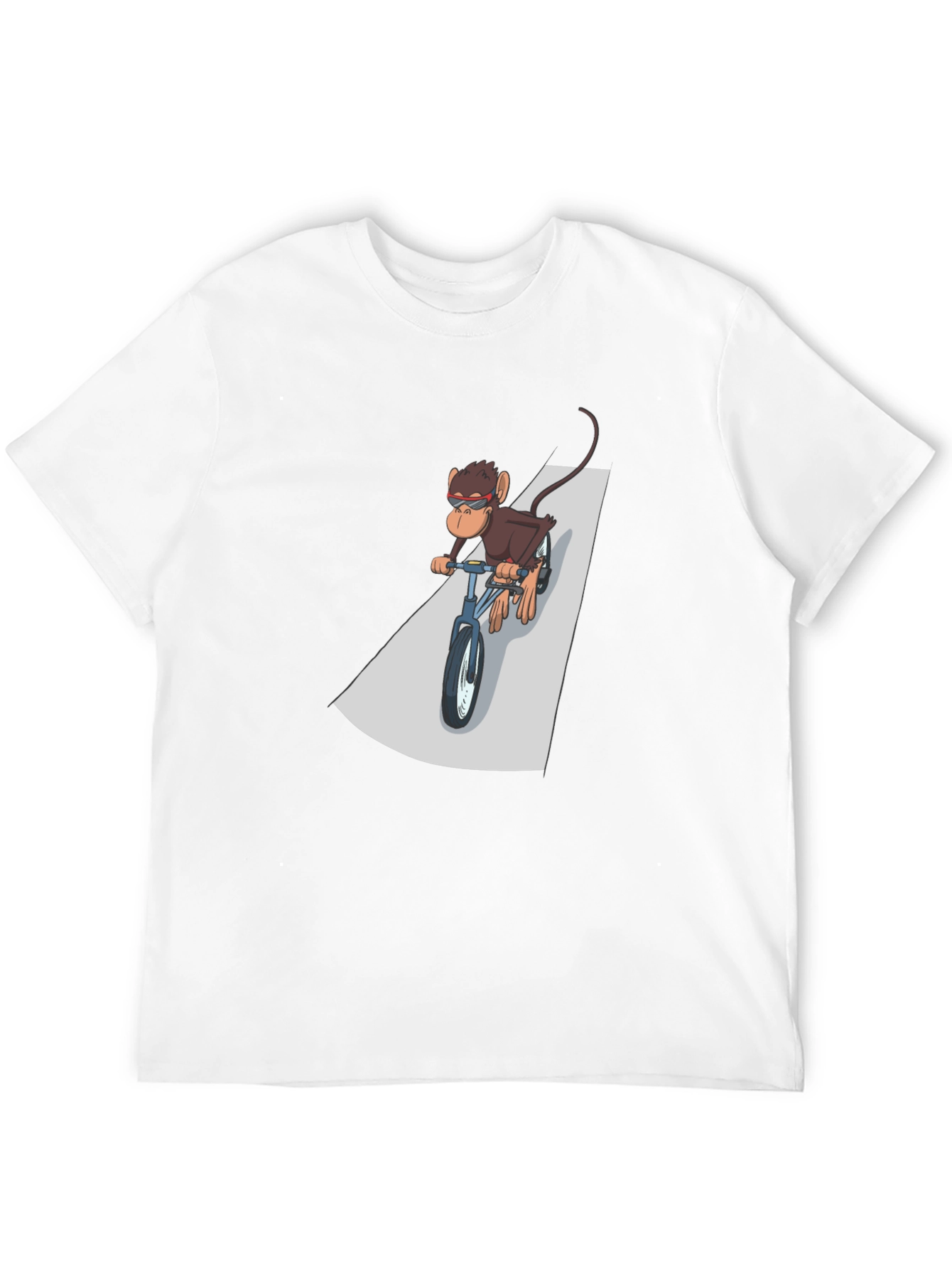 Cool Monkey Riding Bike Graphic Tee