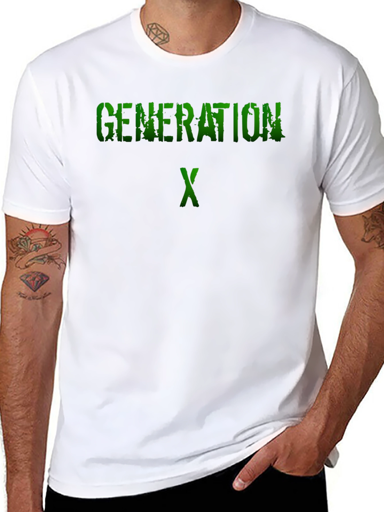 Generation X Graphic Tee - Black Cotton T-Shirt