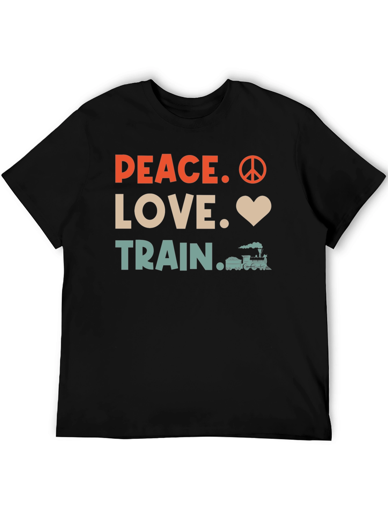 Peace Love Train Graphic Tee