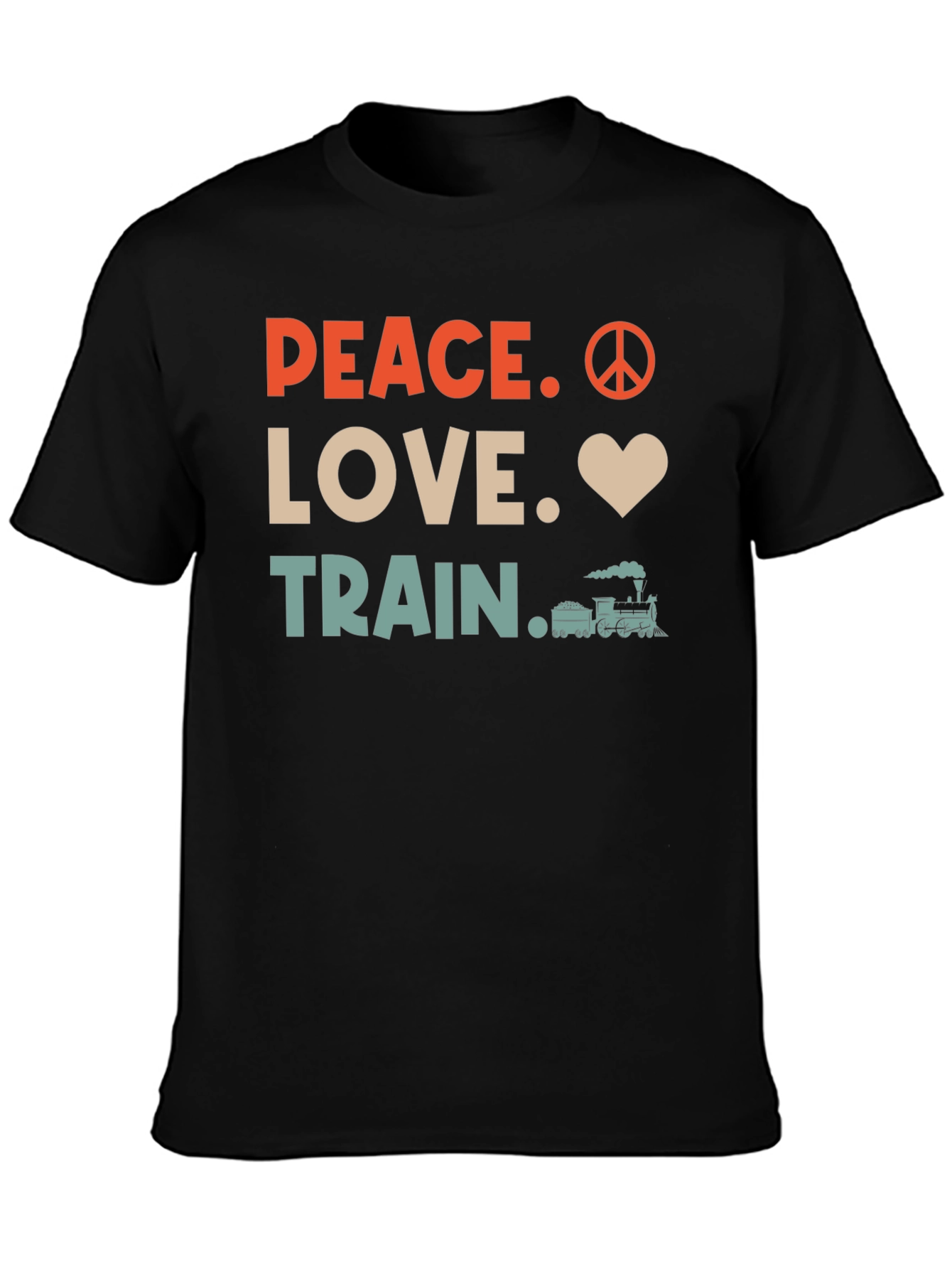 Peace Love Train Graphic Tee