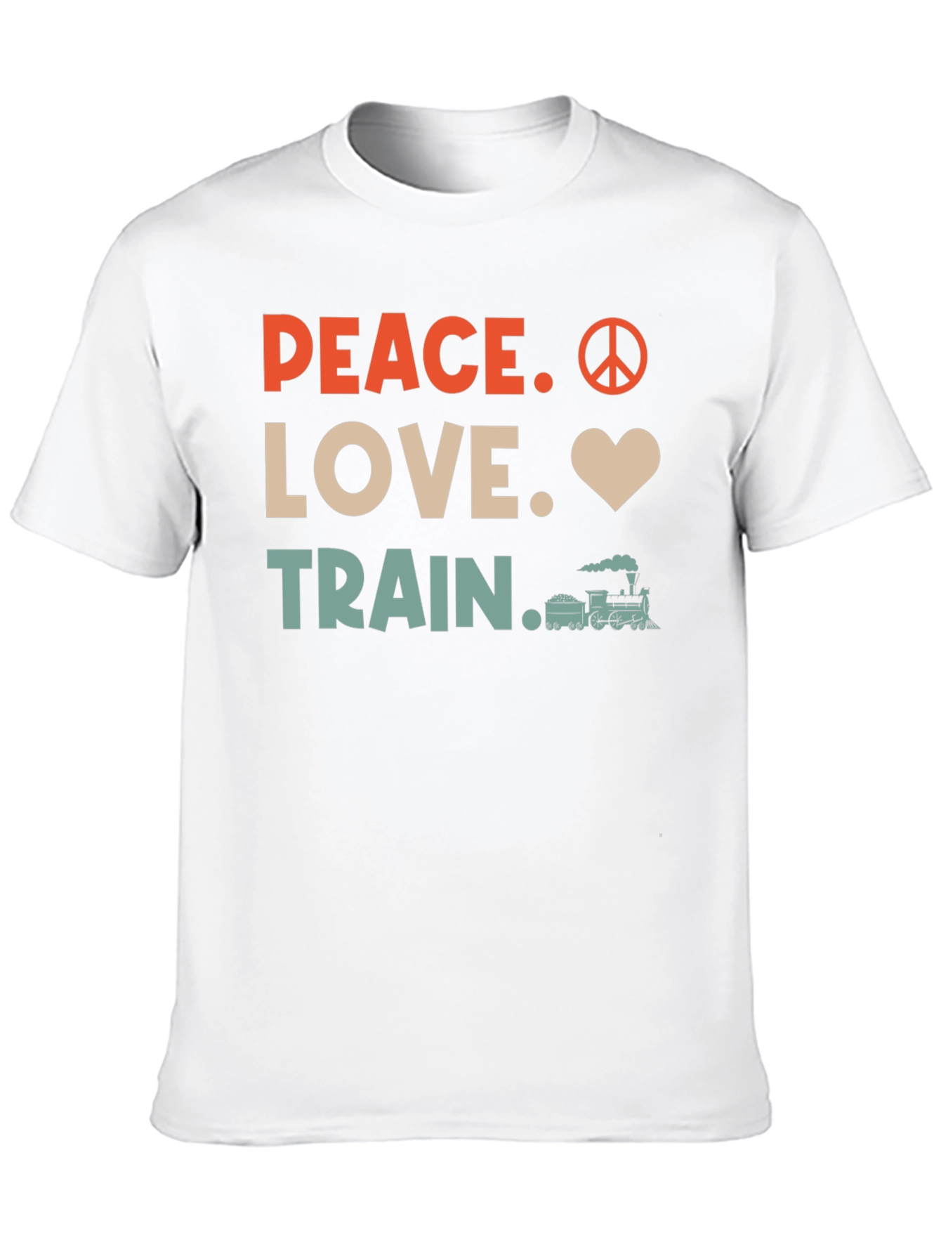 Peace Love Train Graphic Tee