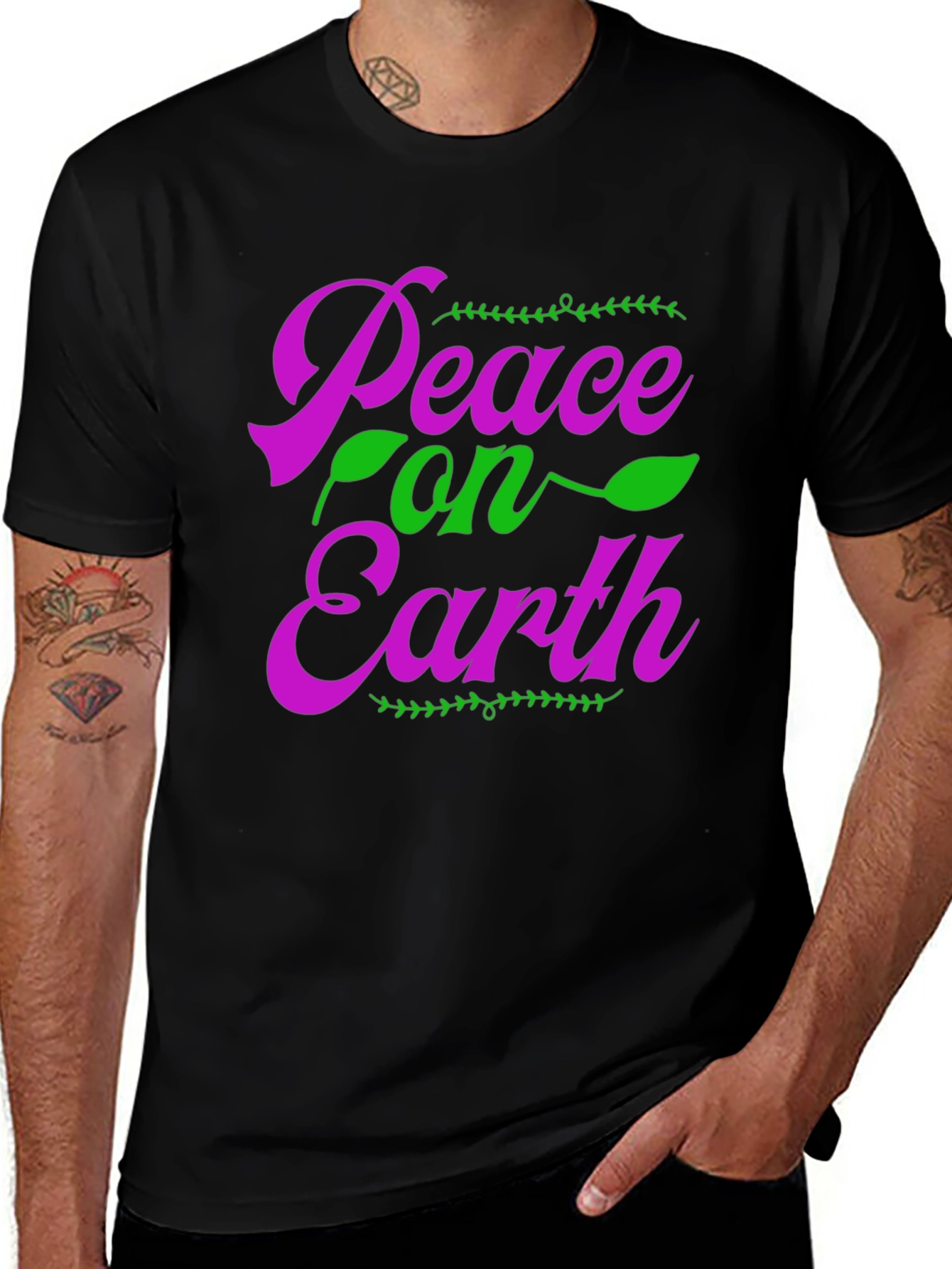 Peace On Earth T-Shirt - Holiday Apparel