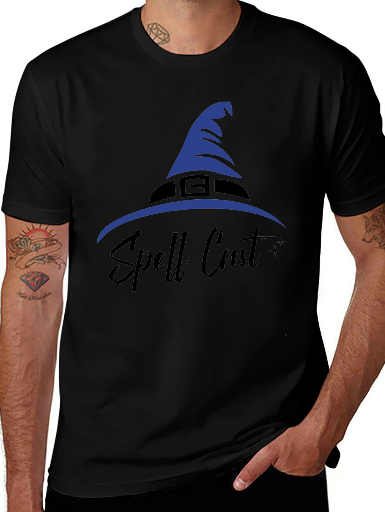 Spell Cast T-Shirt - Black Cotton Halloween Shirt