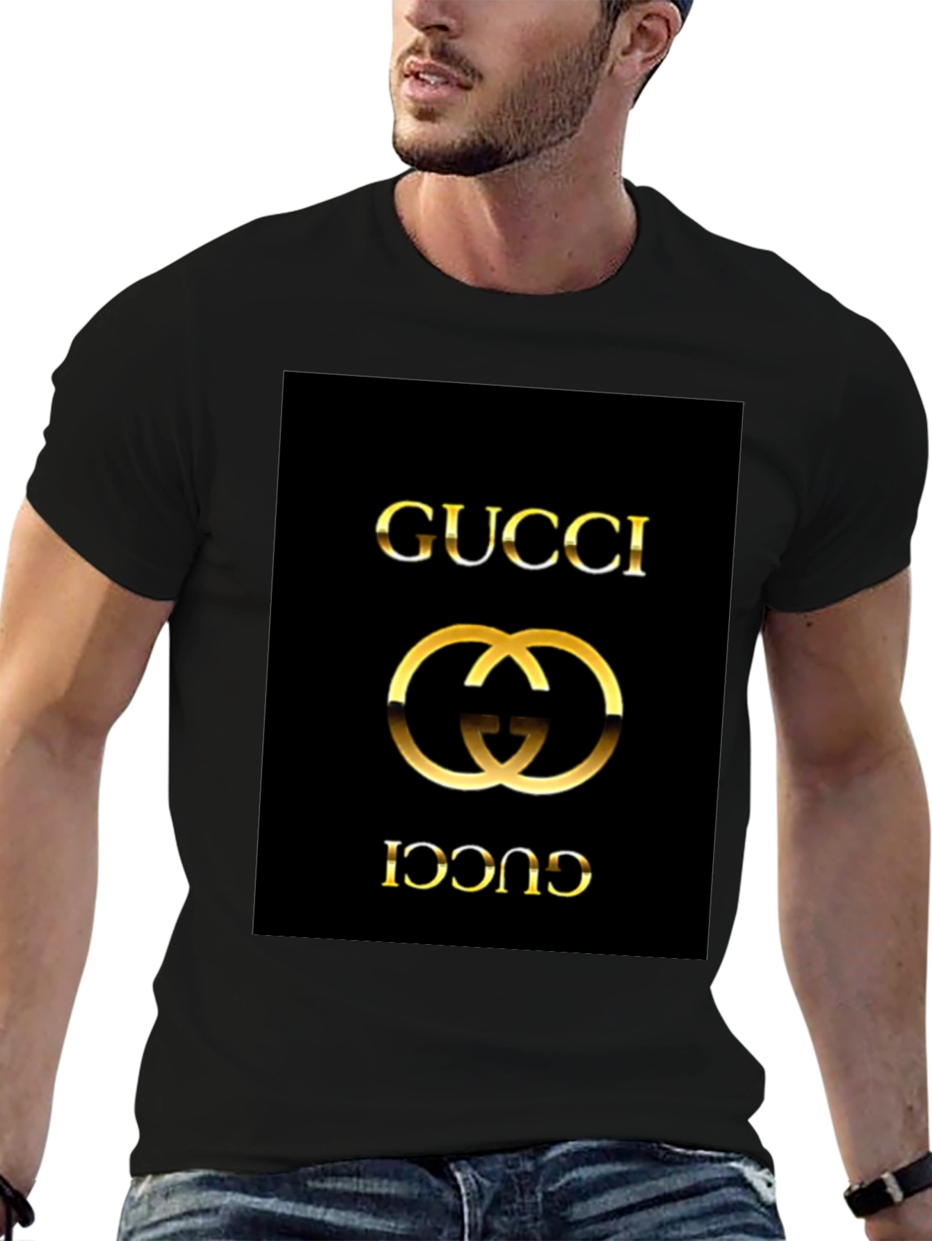 Gucci Graphic Print Black T-Shirt