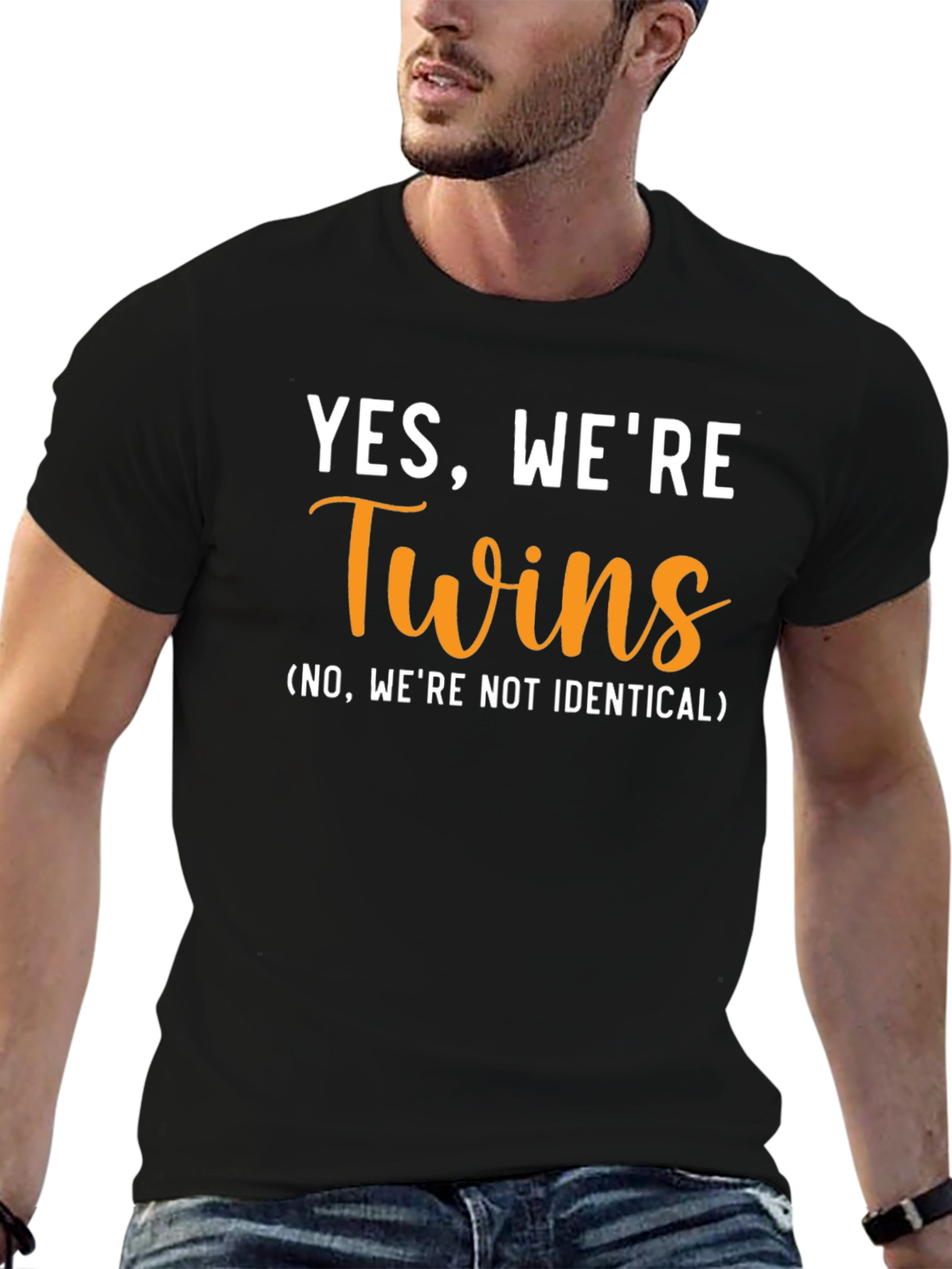 Funny Twins T-Shirt - Yes Were Twins Graphic Tee