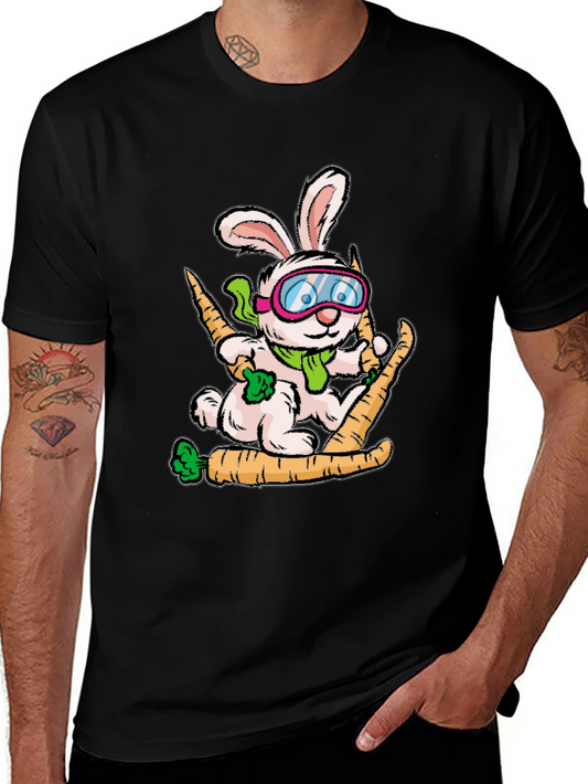 Skiing Bunny Graphic Tee
